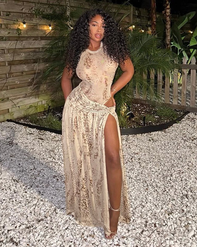 Hailey Printed Maxi Set