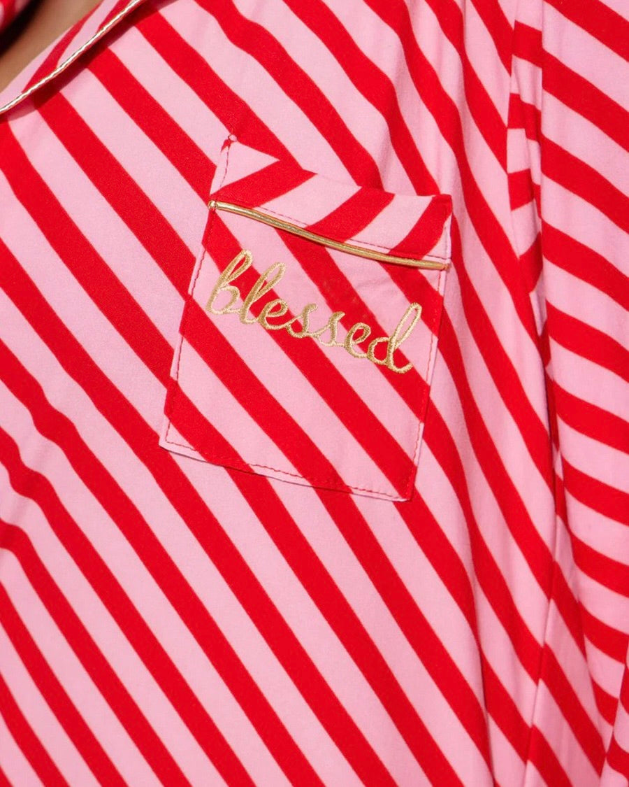 Besitos Striped Pajama Set