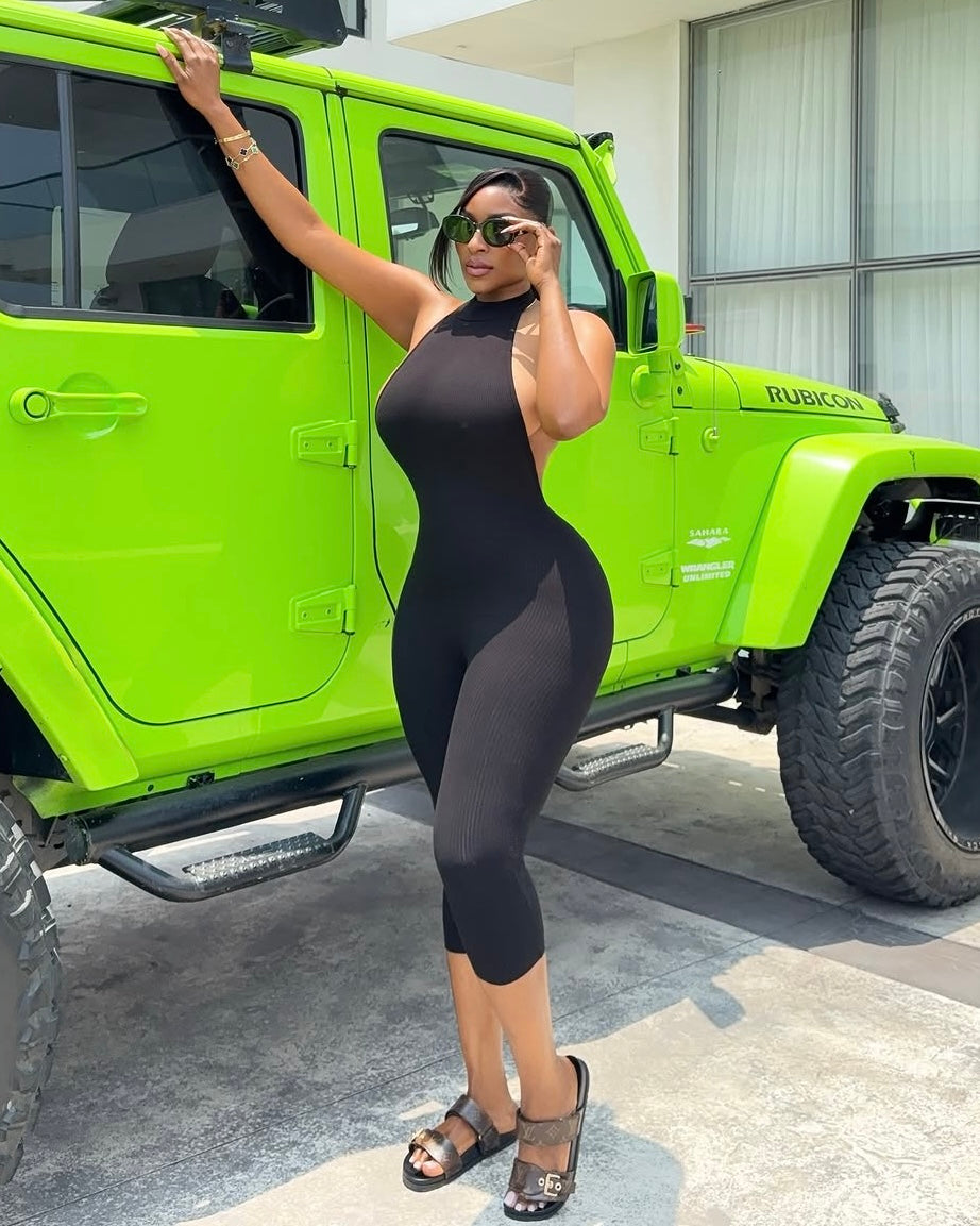 Noir Halter Jumpsuit