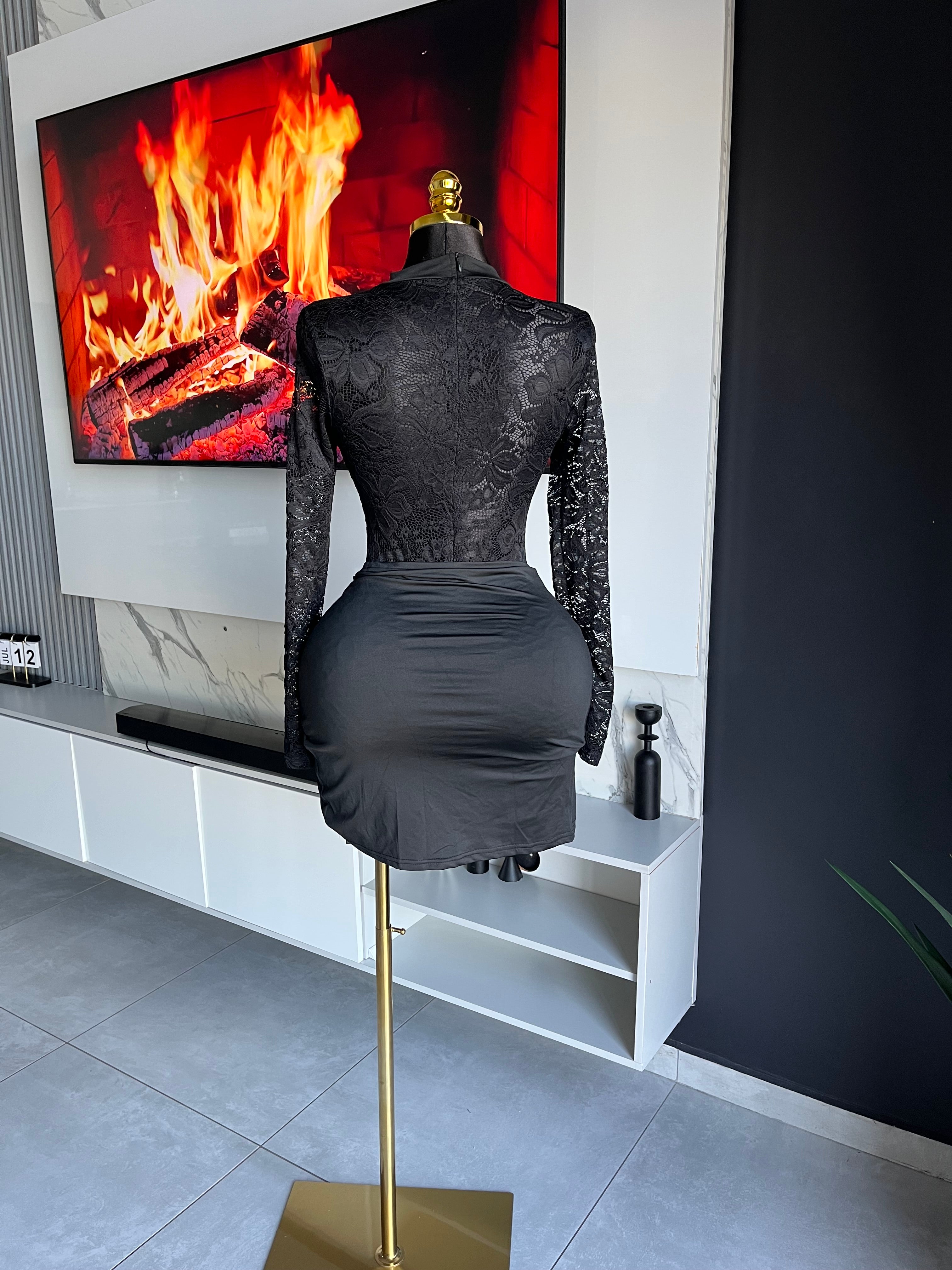 Bee Lacy Lace Bodycon Mini Dress