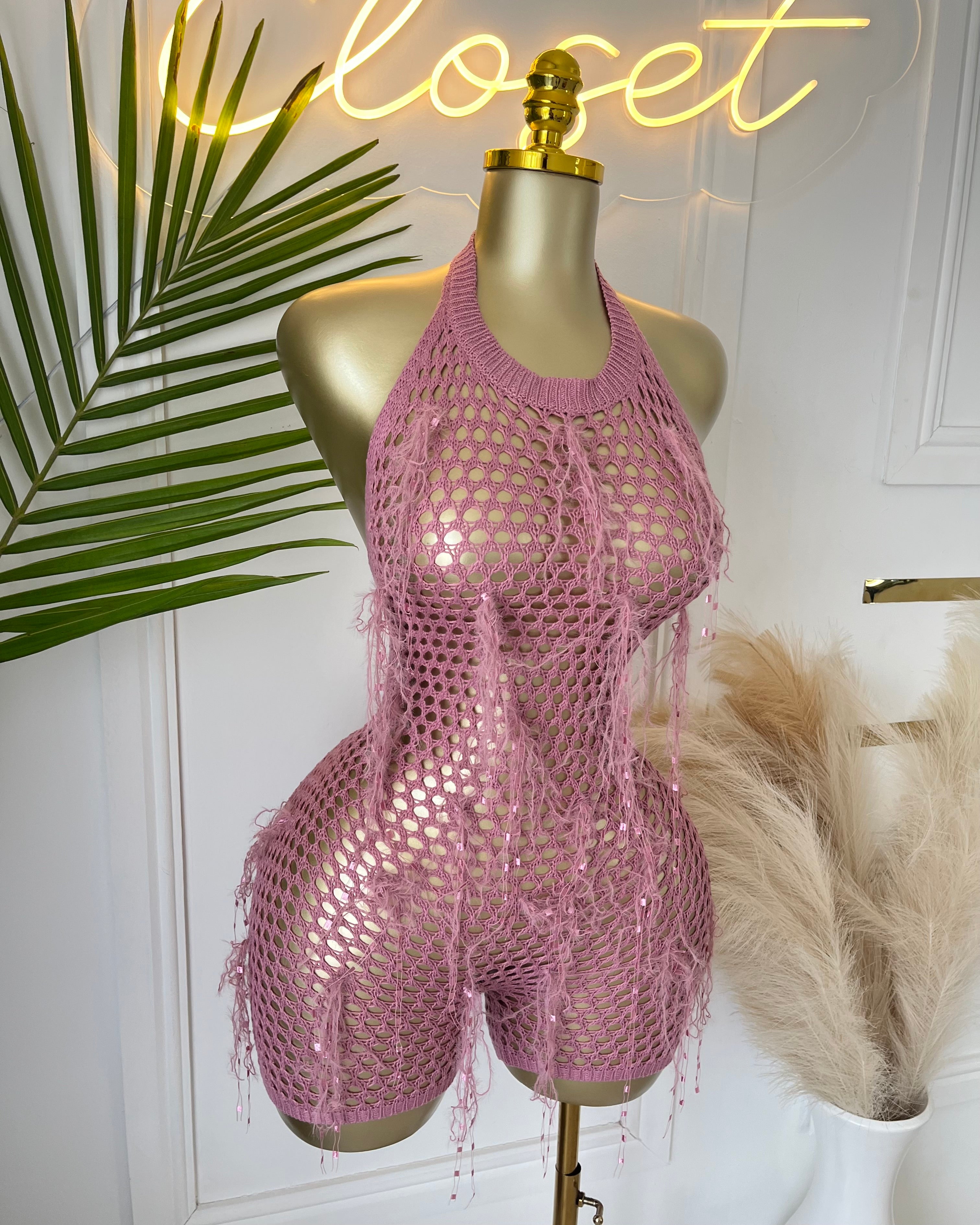 Georgina Romper Pink