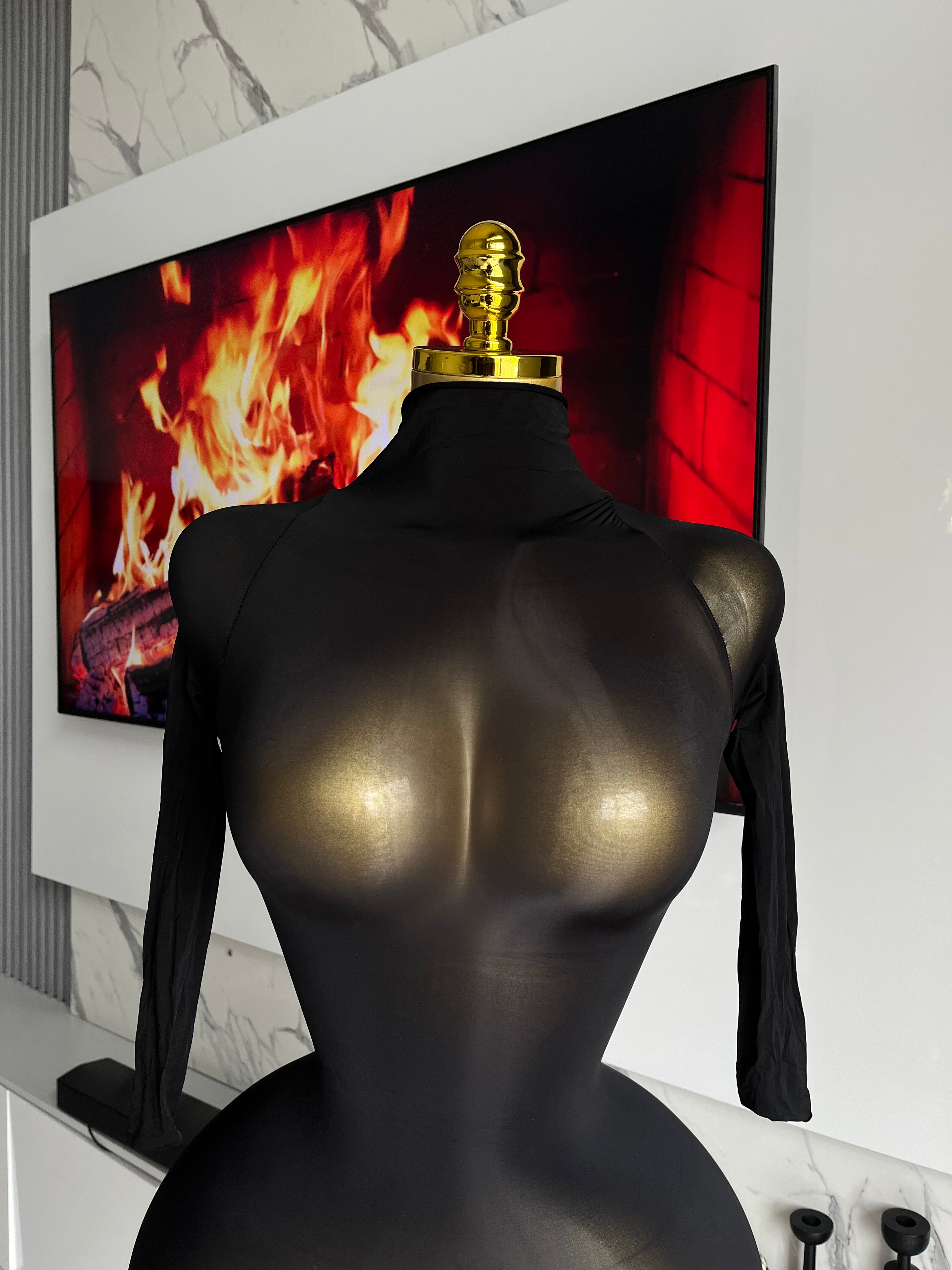 Midnight Contour Mini Dress