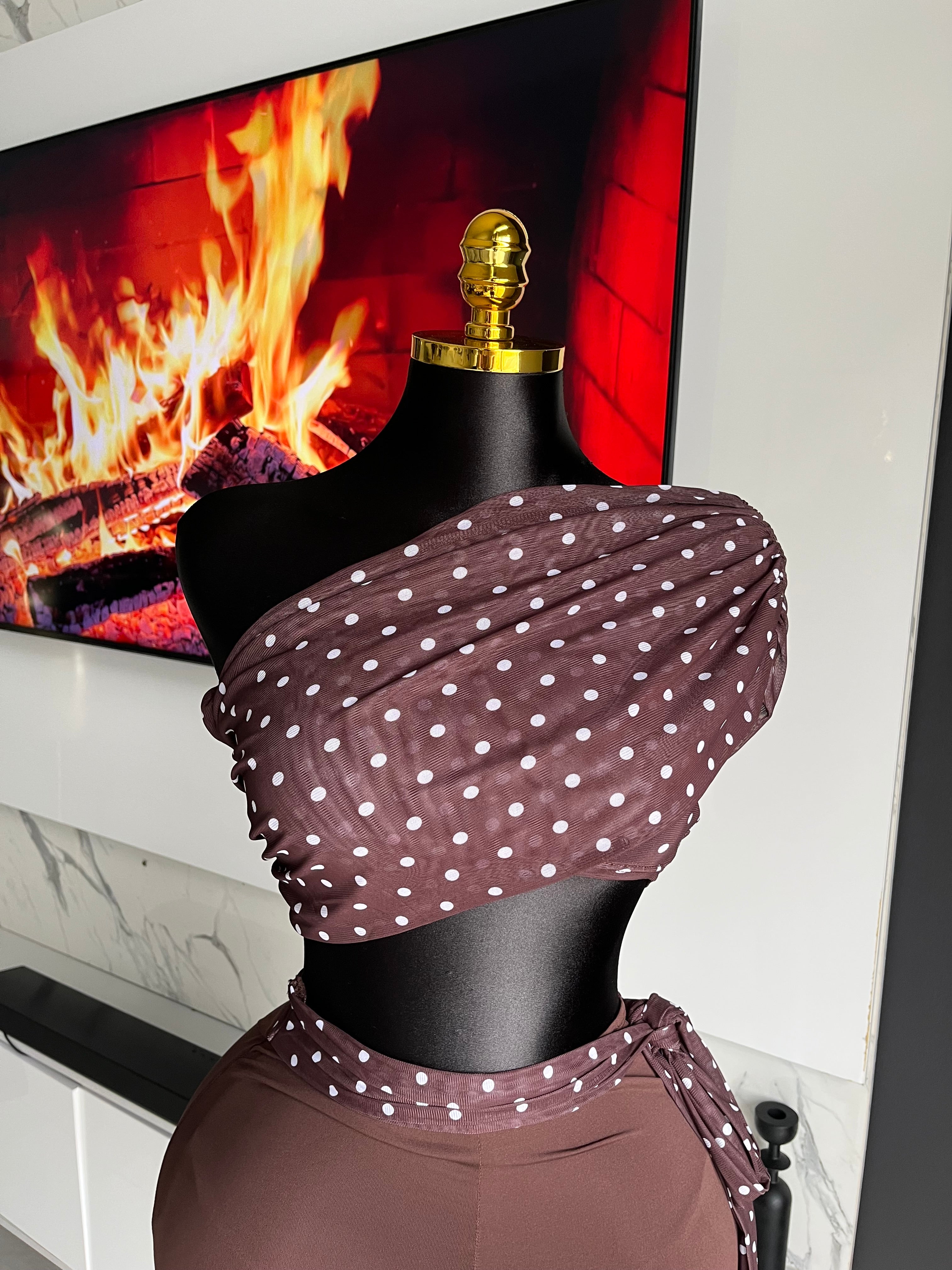 Hallie Polka Dot Capri Set