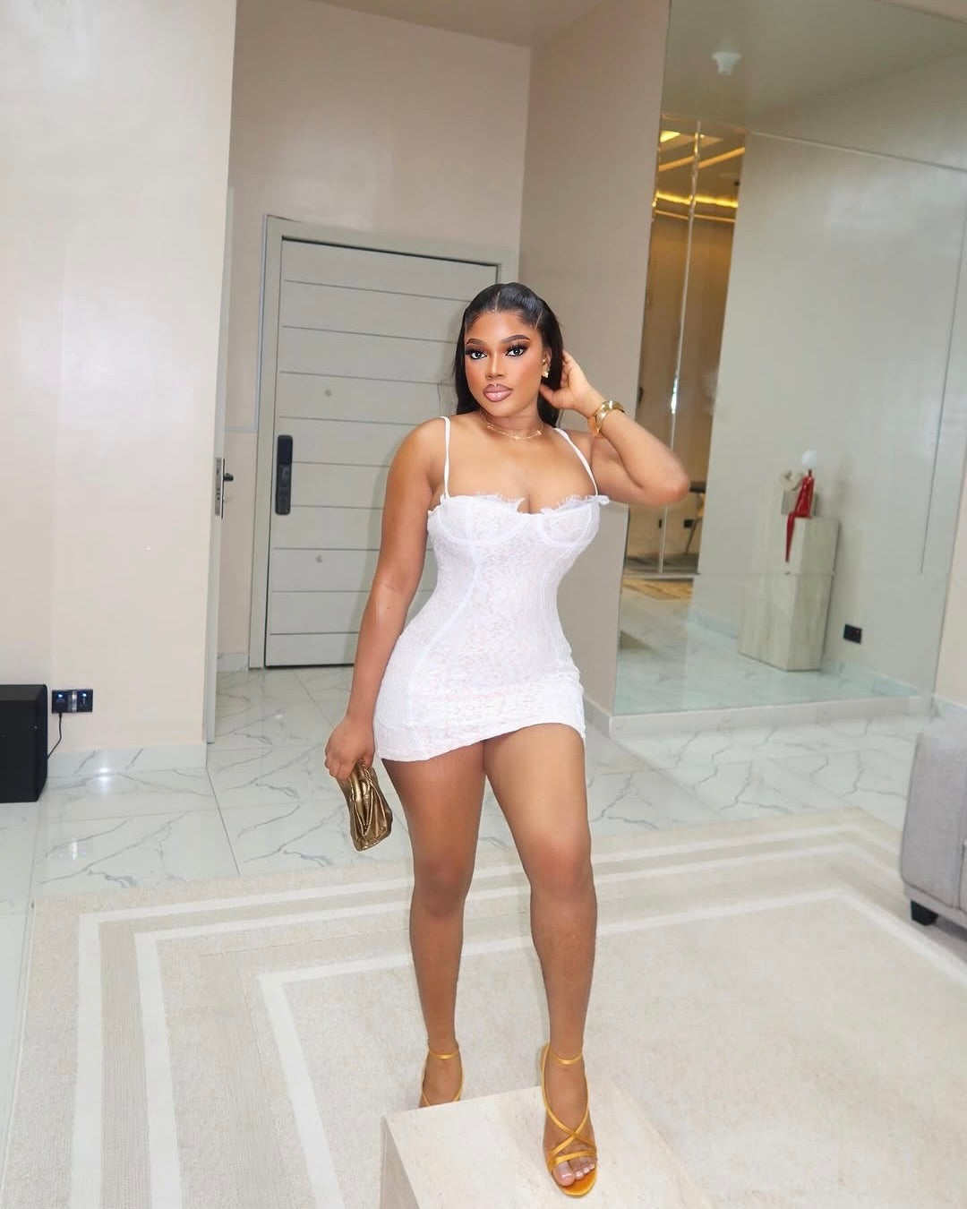 Vitals Lace Corset Bodycon Mini Dress