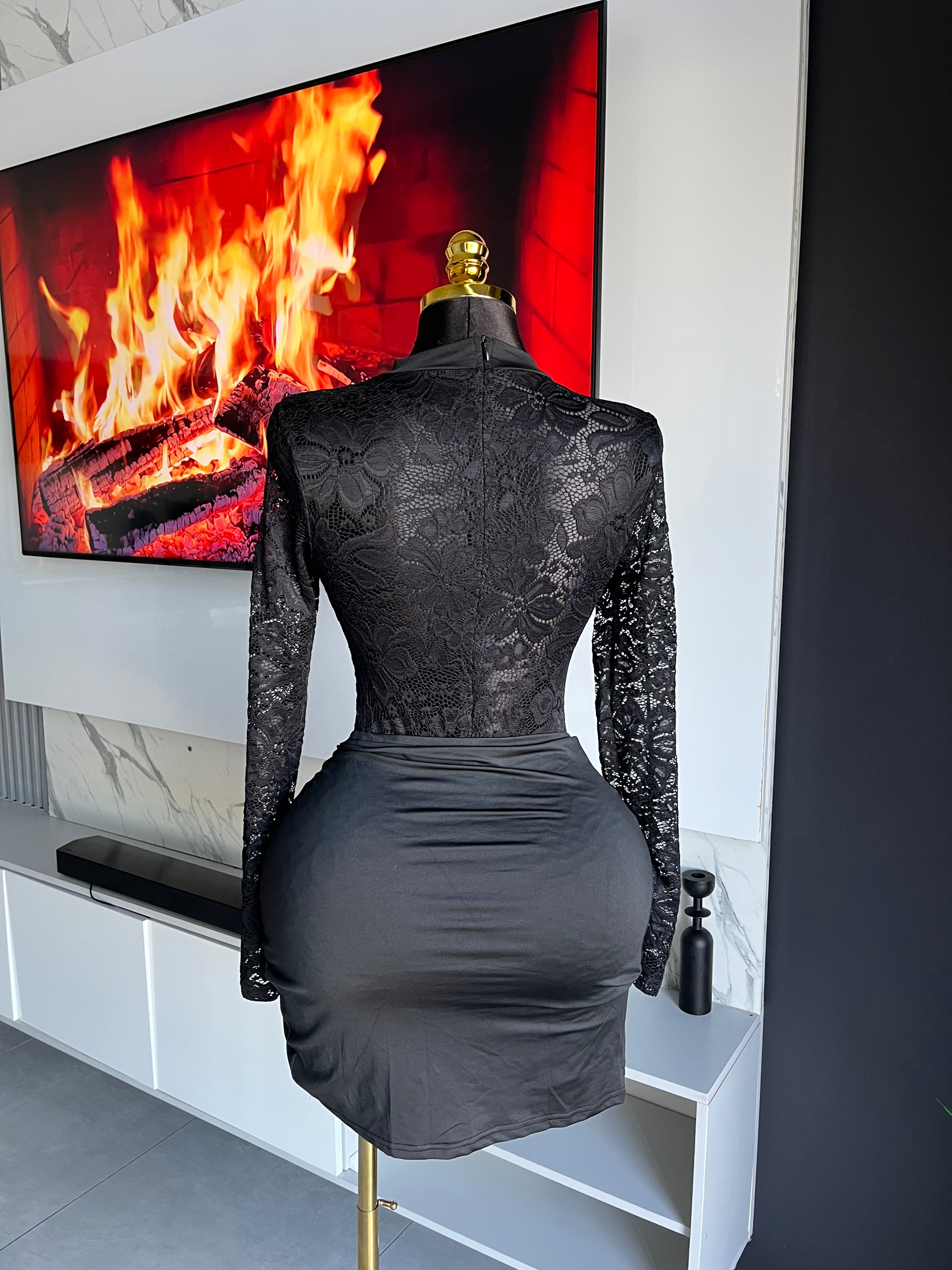 Bee Lacy Lace Bodycon Mini Dress
