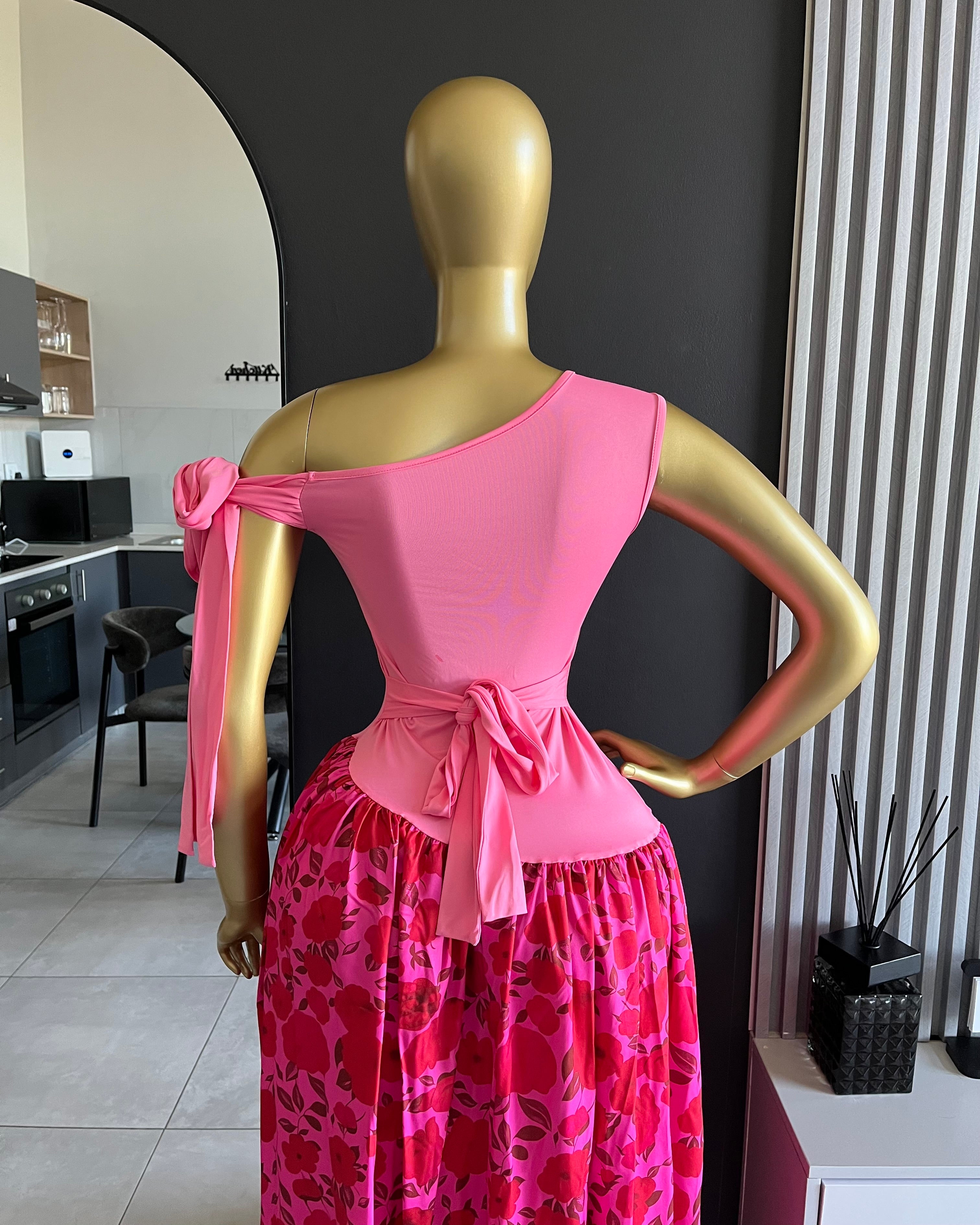 Gigi One Shoulder Floral Maxi Dress