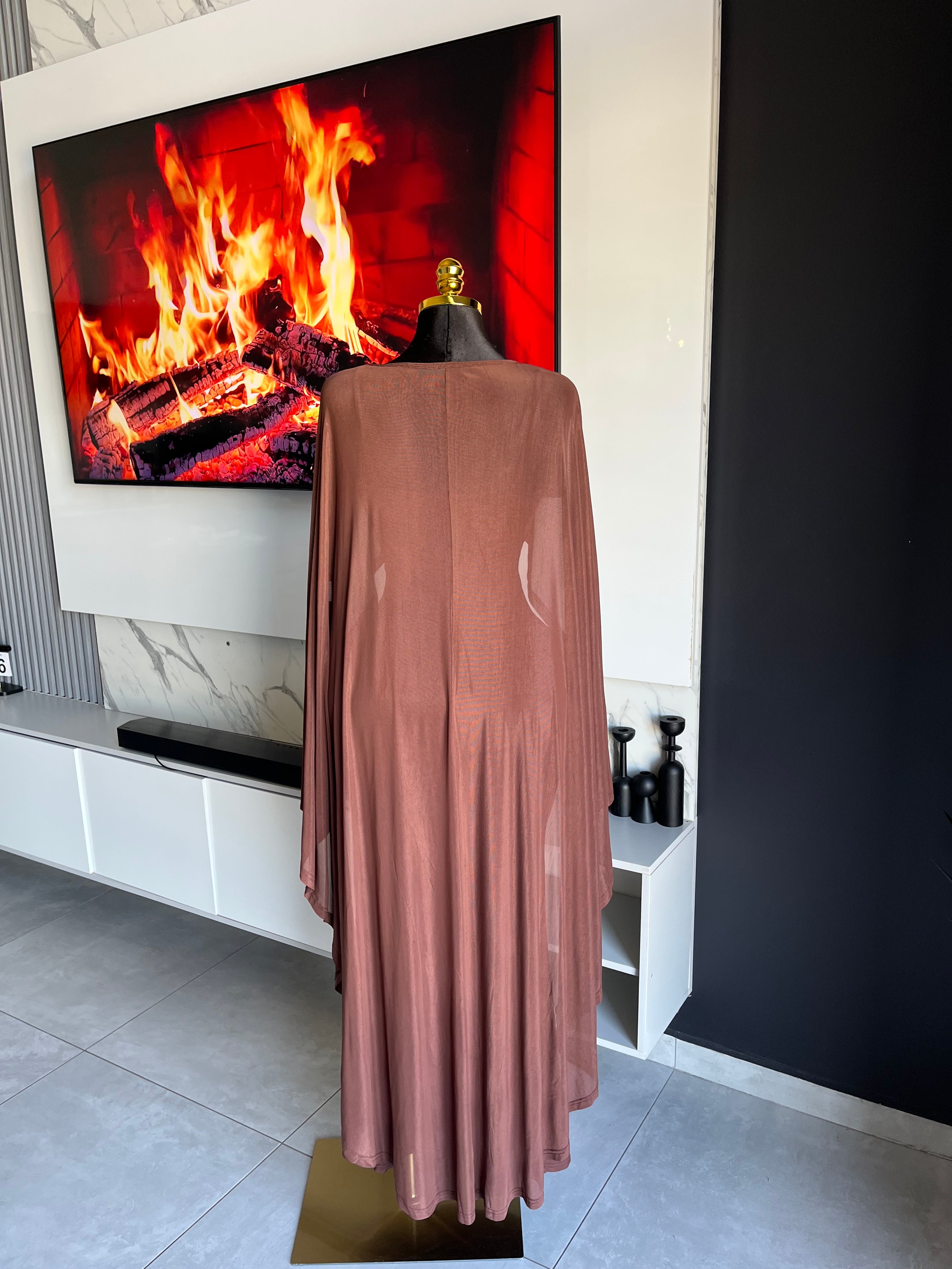 Olivette Cape Maxi Dress