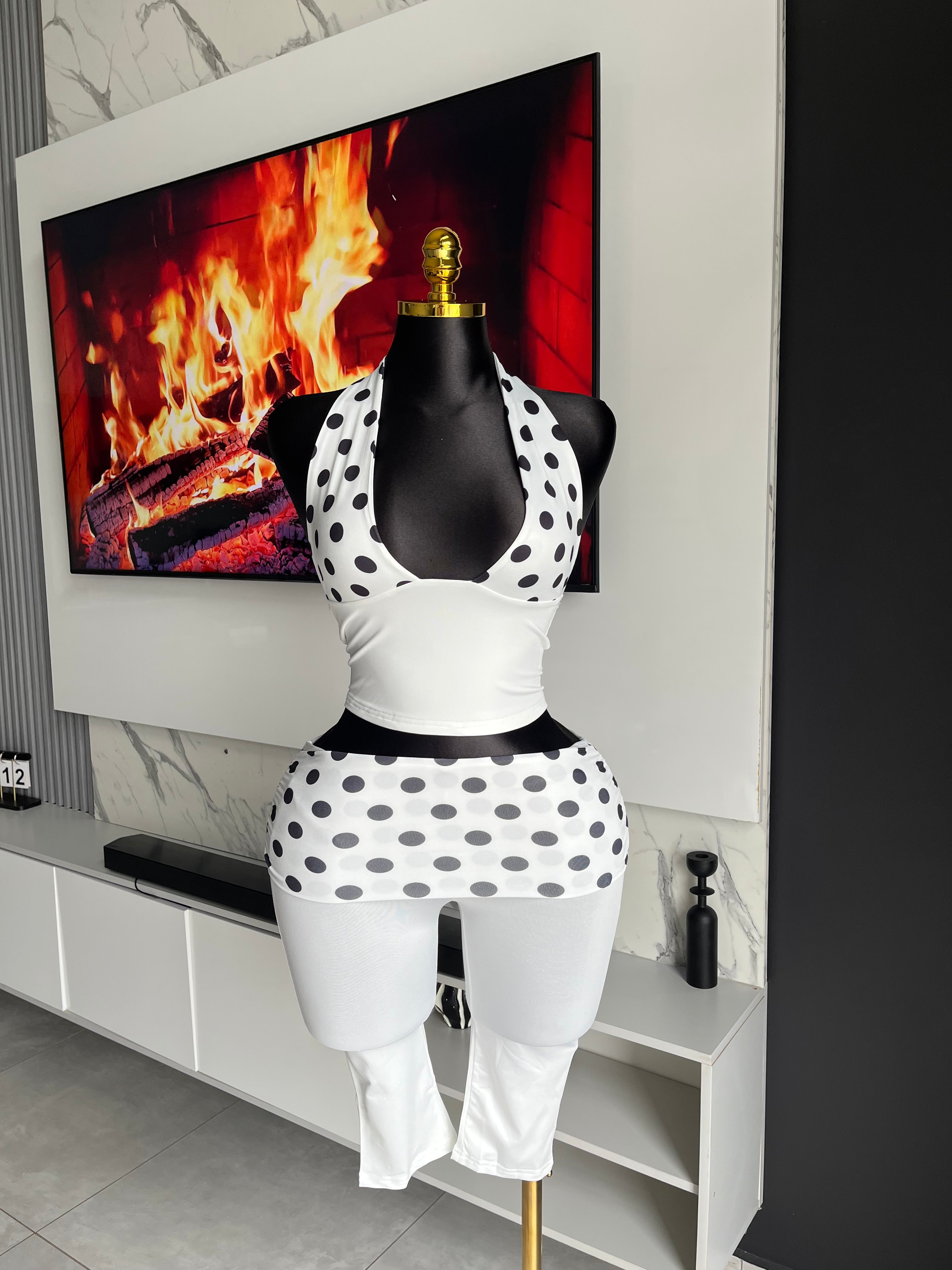 Gia Polka Dot Capri Set