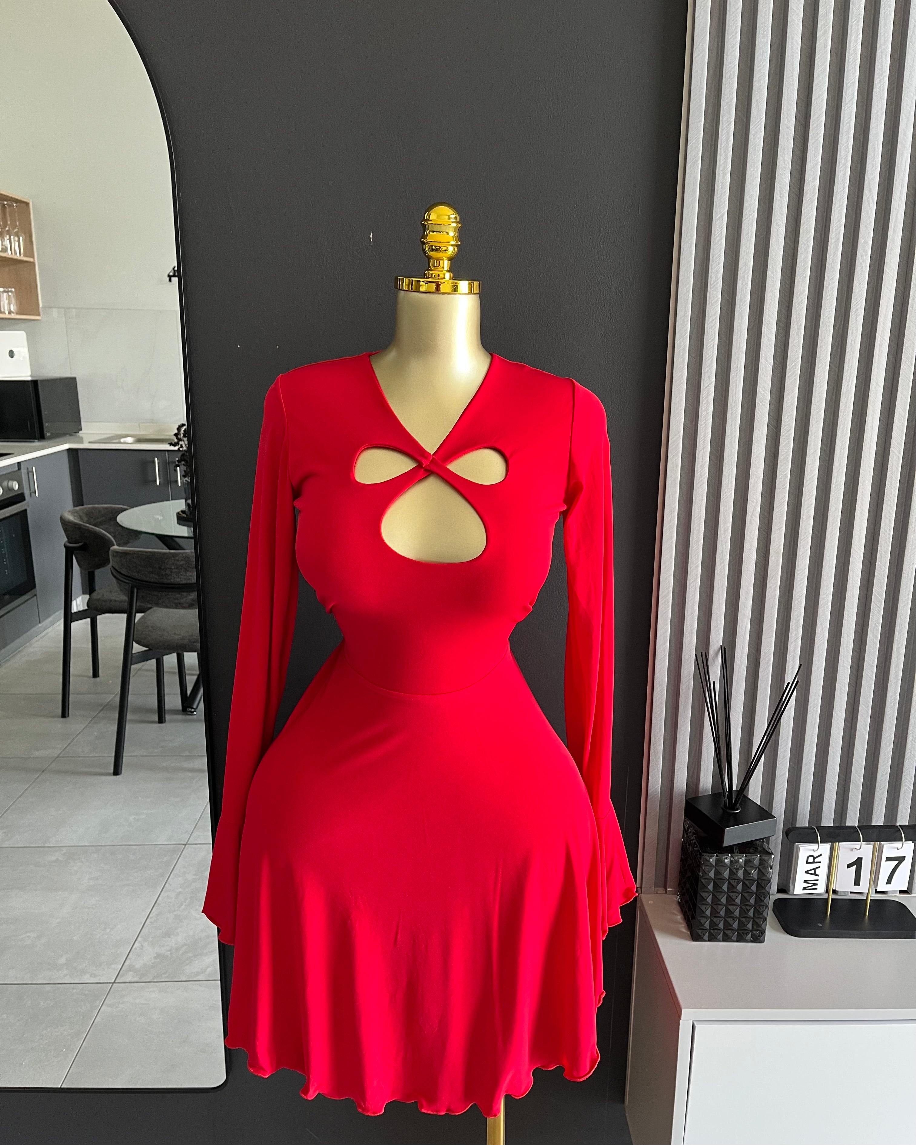 Grace Red Mini Dress