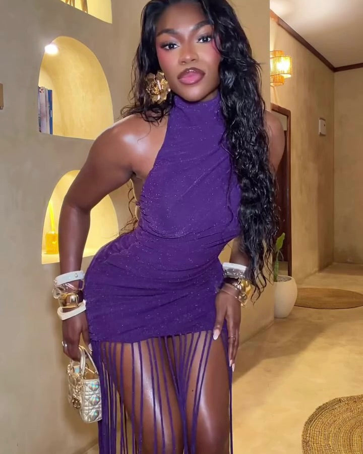 Gizelle Fringe Mini Dress