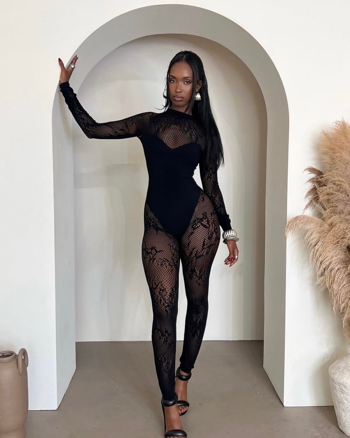 Sydney Sheer Lace Jumpsuit