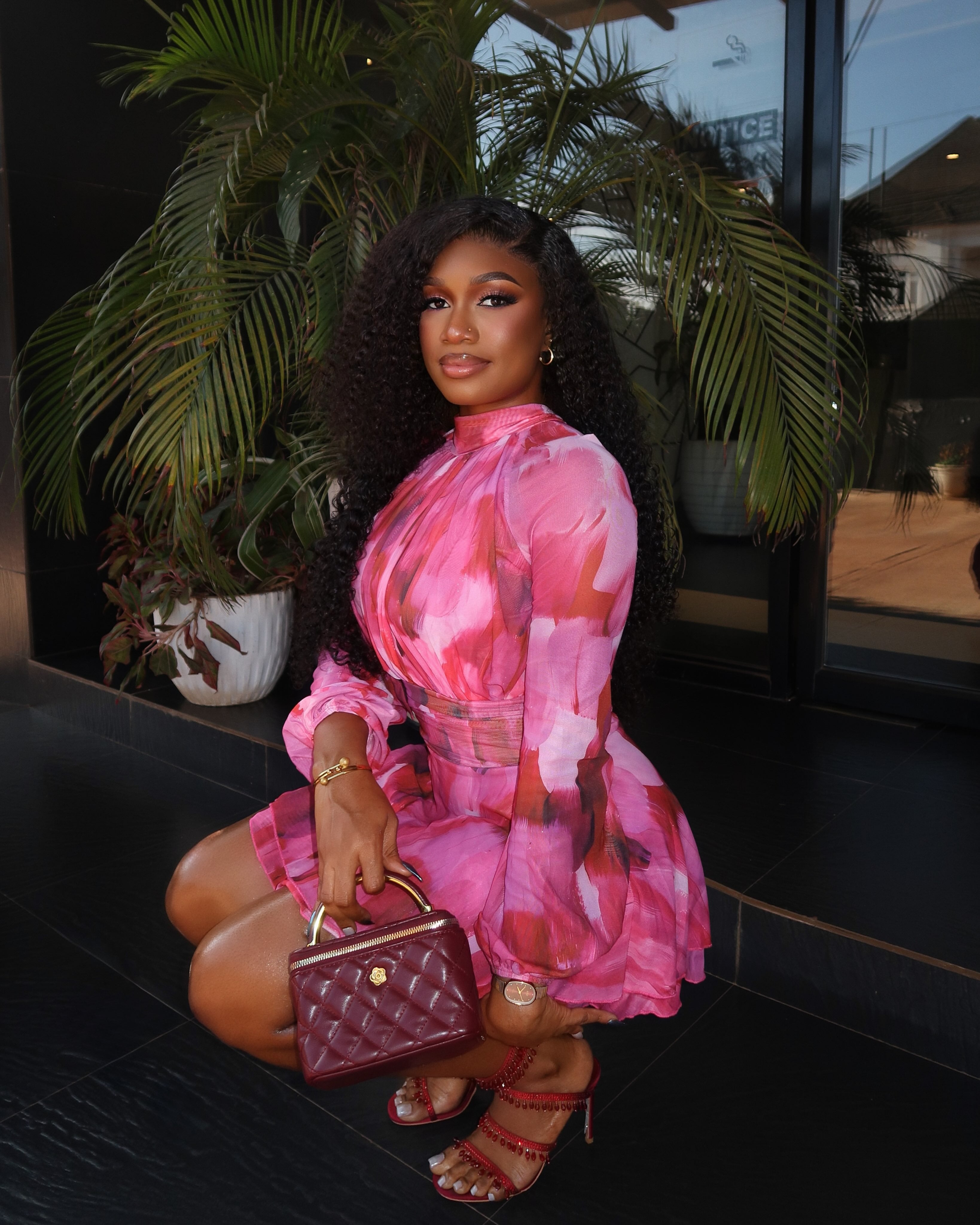 Dahlia Pink Mini Dress