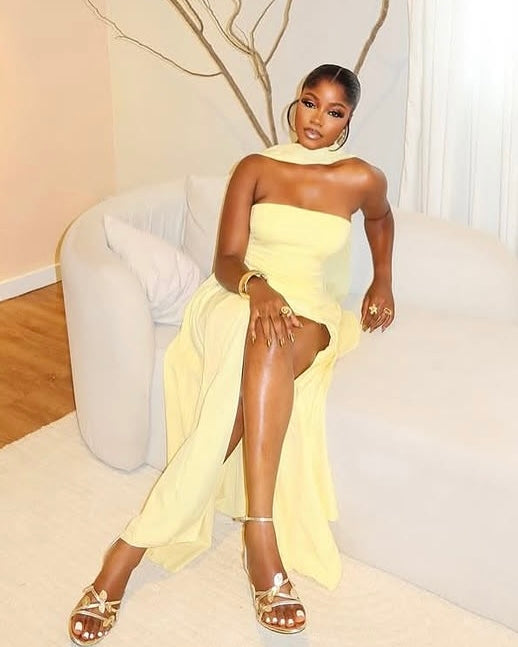 Amara Draped Elegance Gown