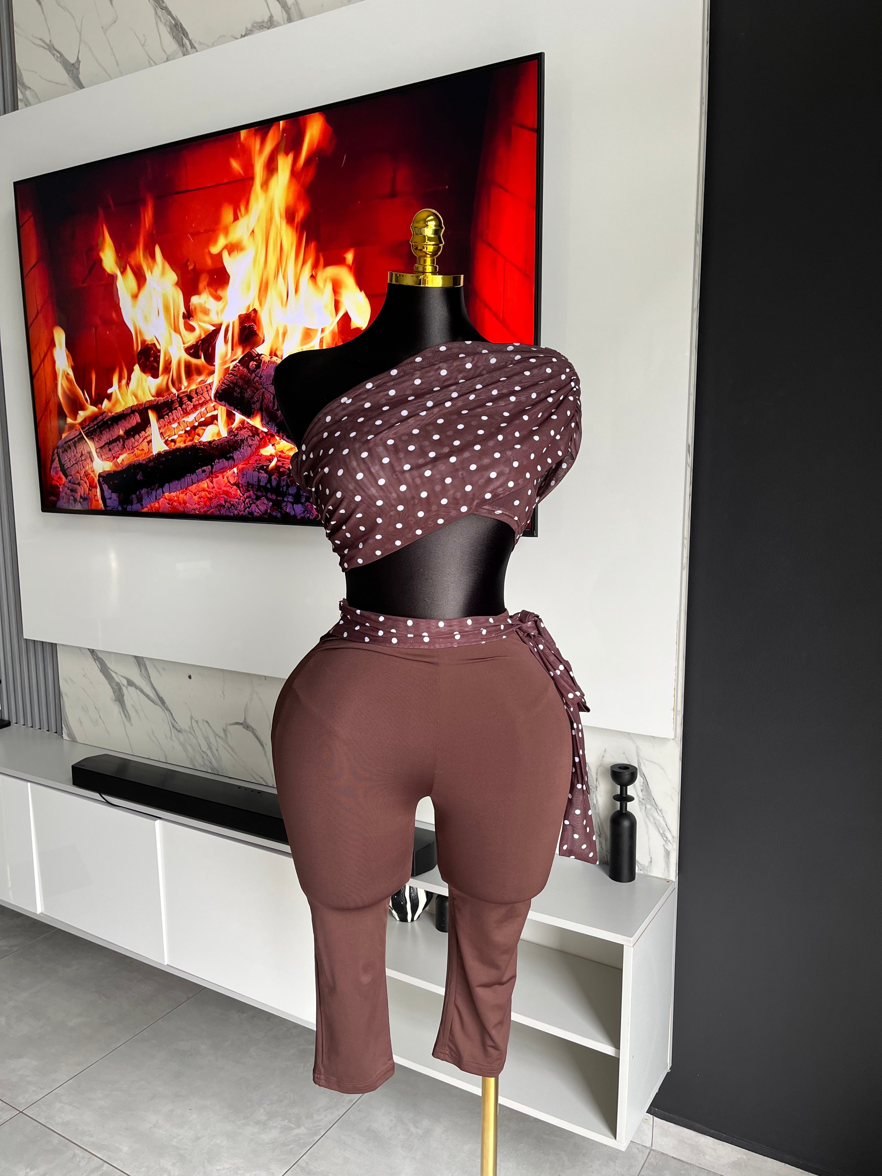 Hallie Polka Dot Capri Set