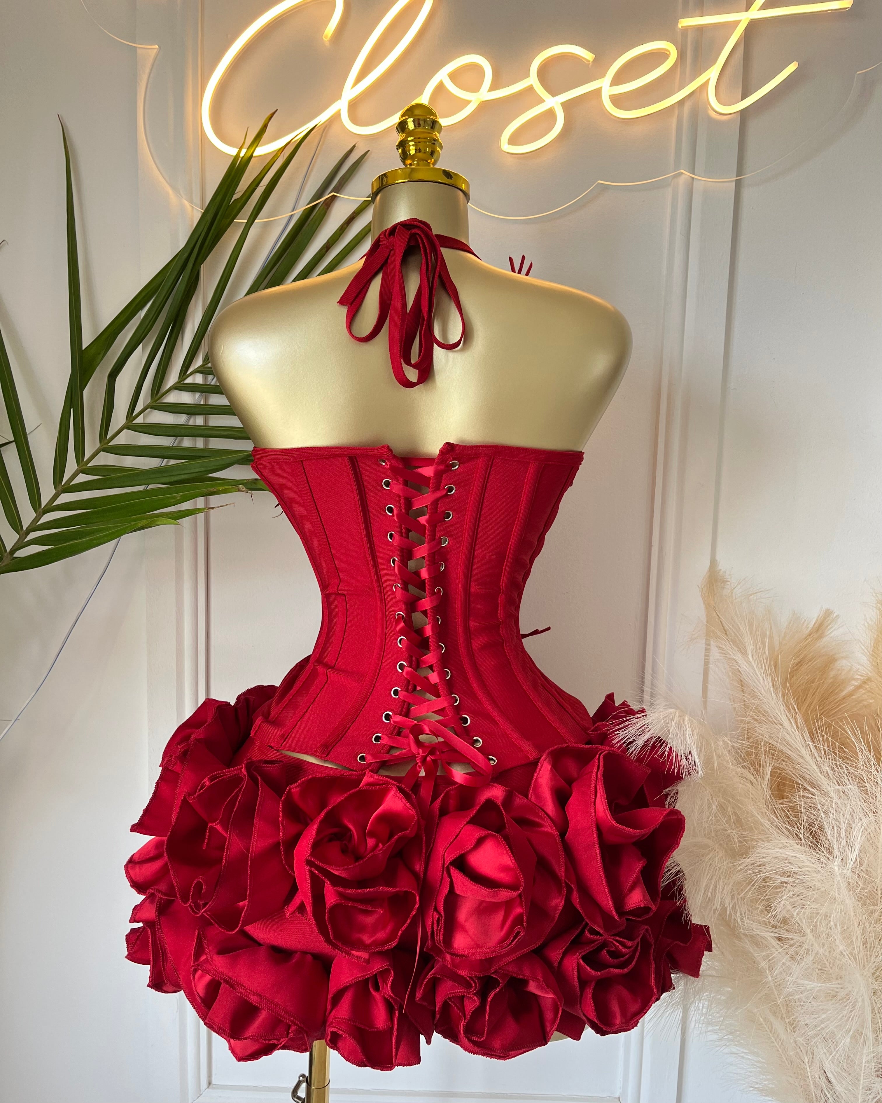 Valentina Petal Corset Skirt Set