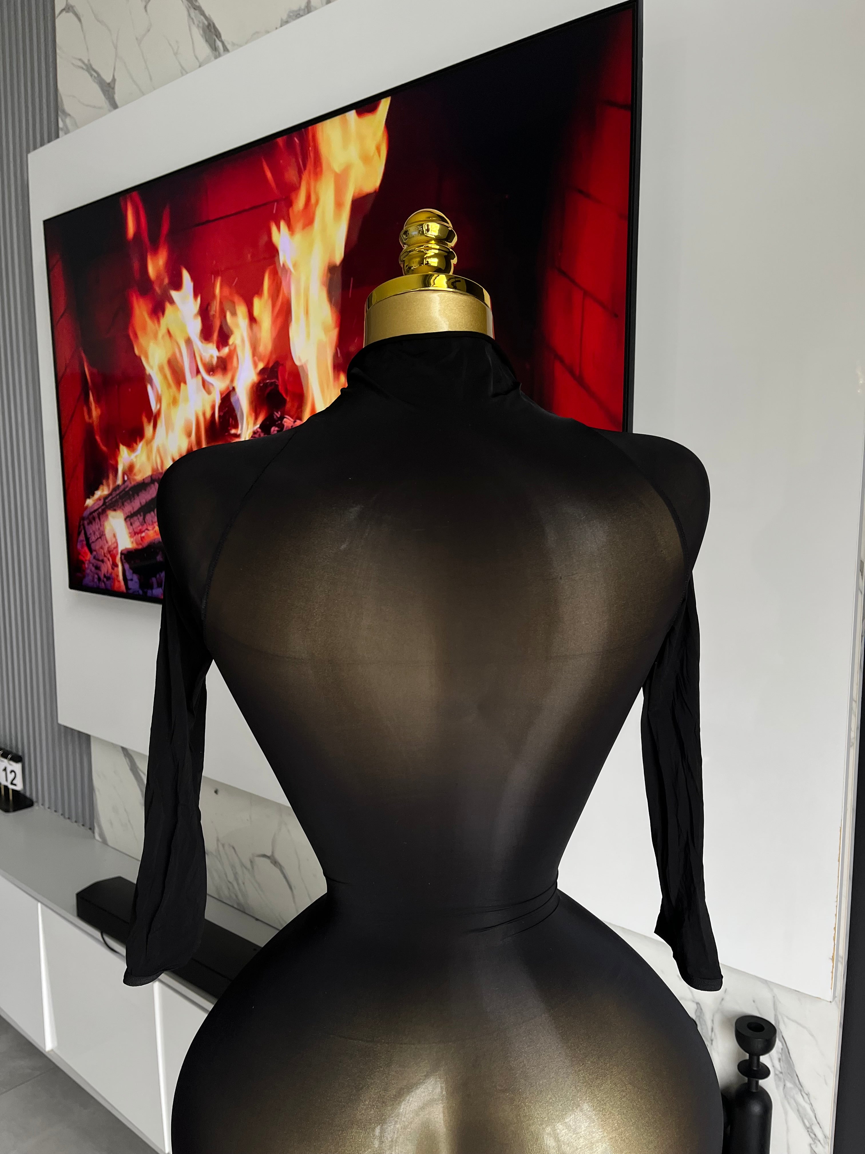 Midnight Contour Mini Dress