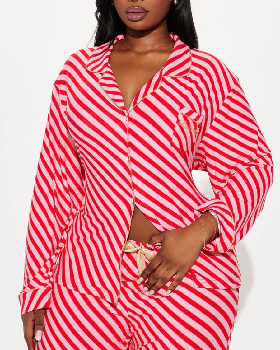 Besitos Striped Pajama Set