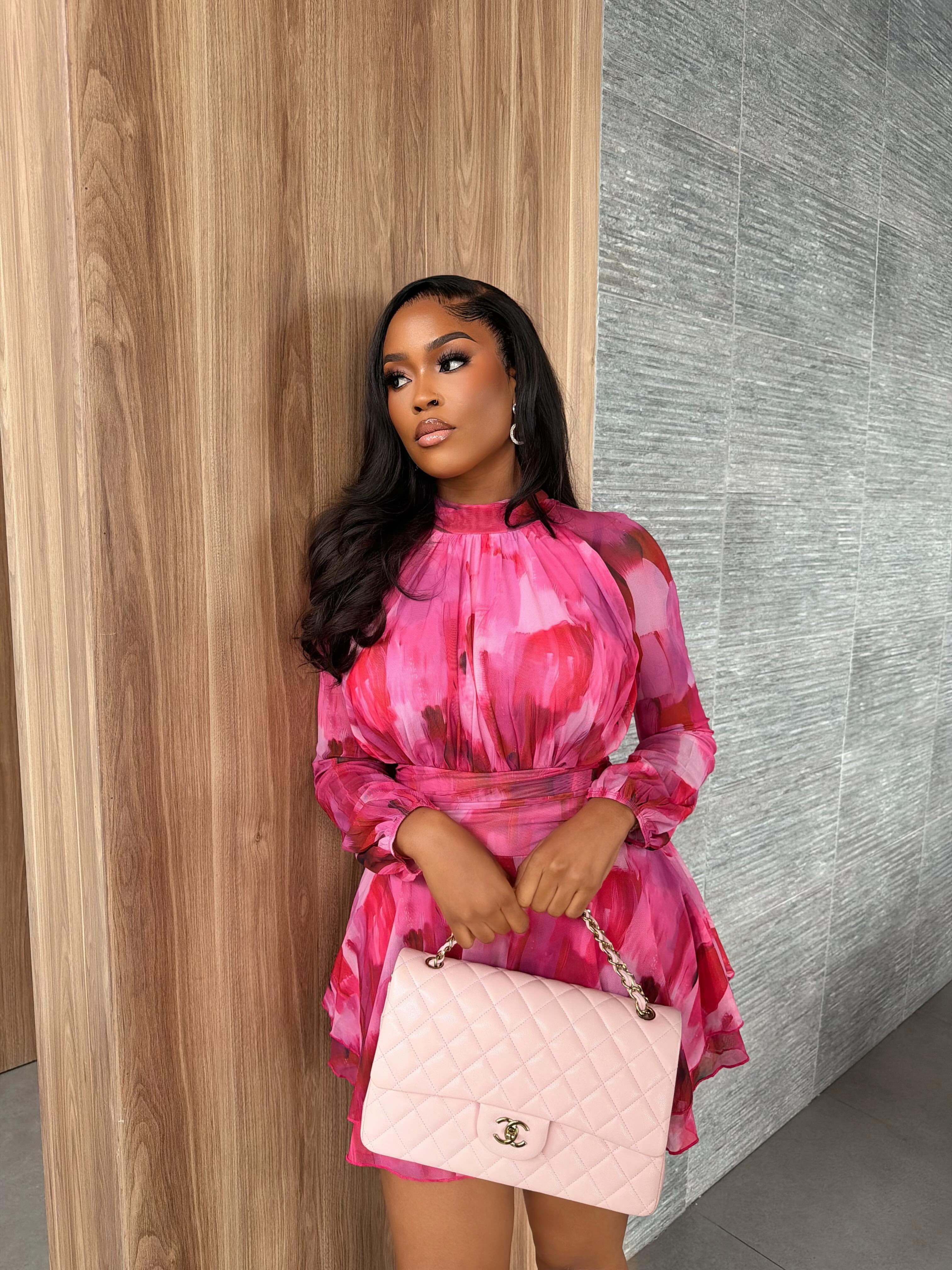 Dahlia Pink Mini Dress