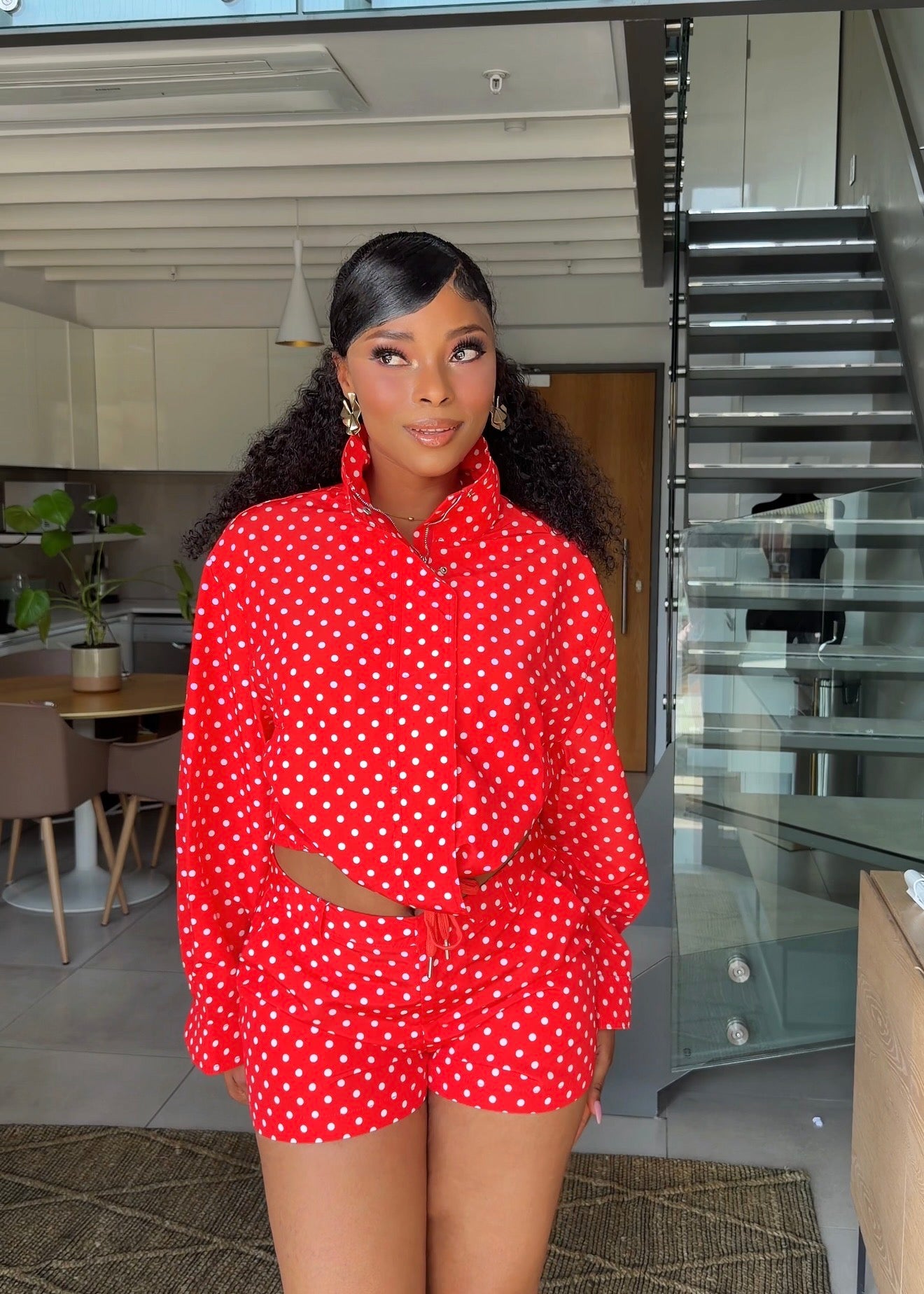 Monroe Polka Dot Two-Piece Short Set