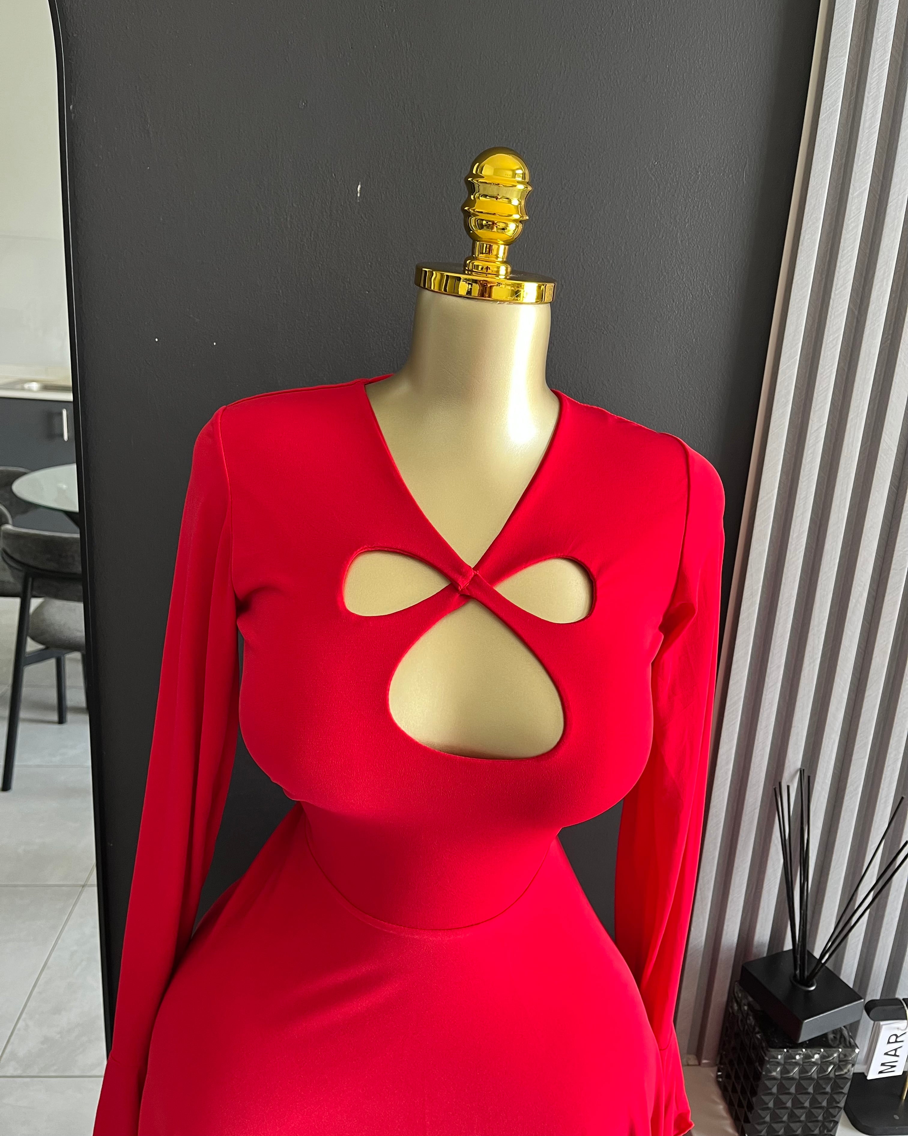 Grace Red Mini Dress