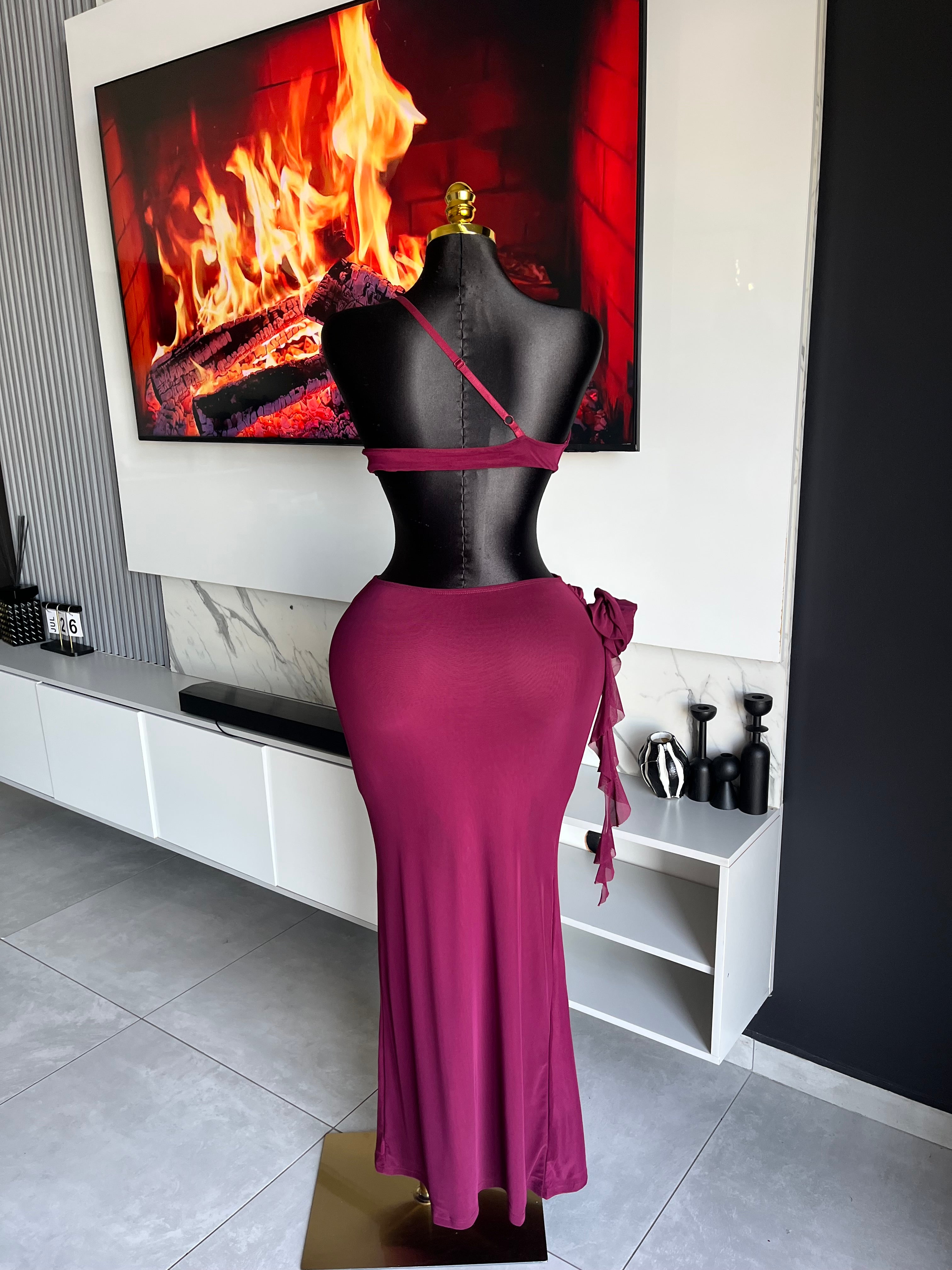 Soliel Draped Maxi Dress