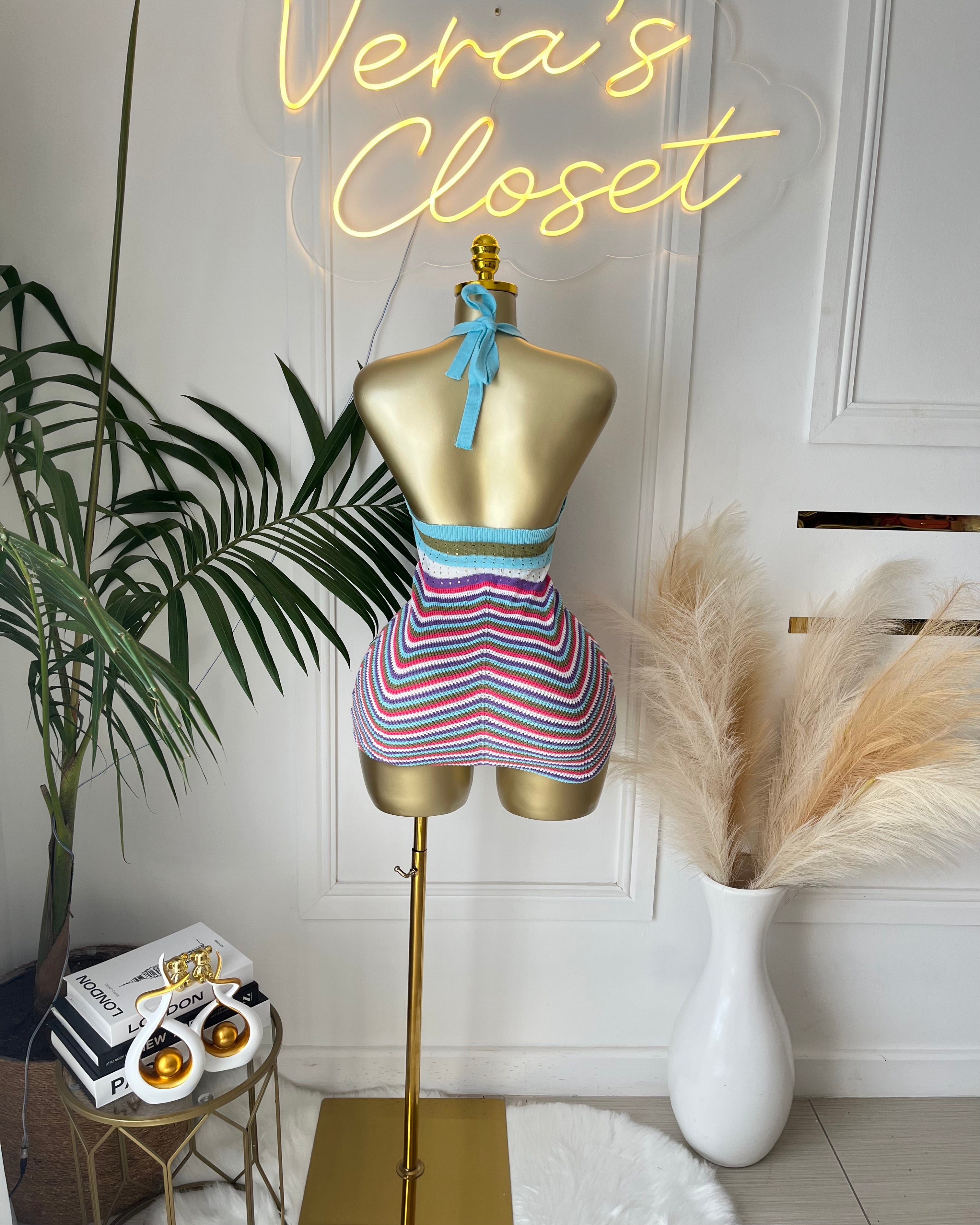 Couture Crochet Mini Dress