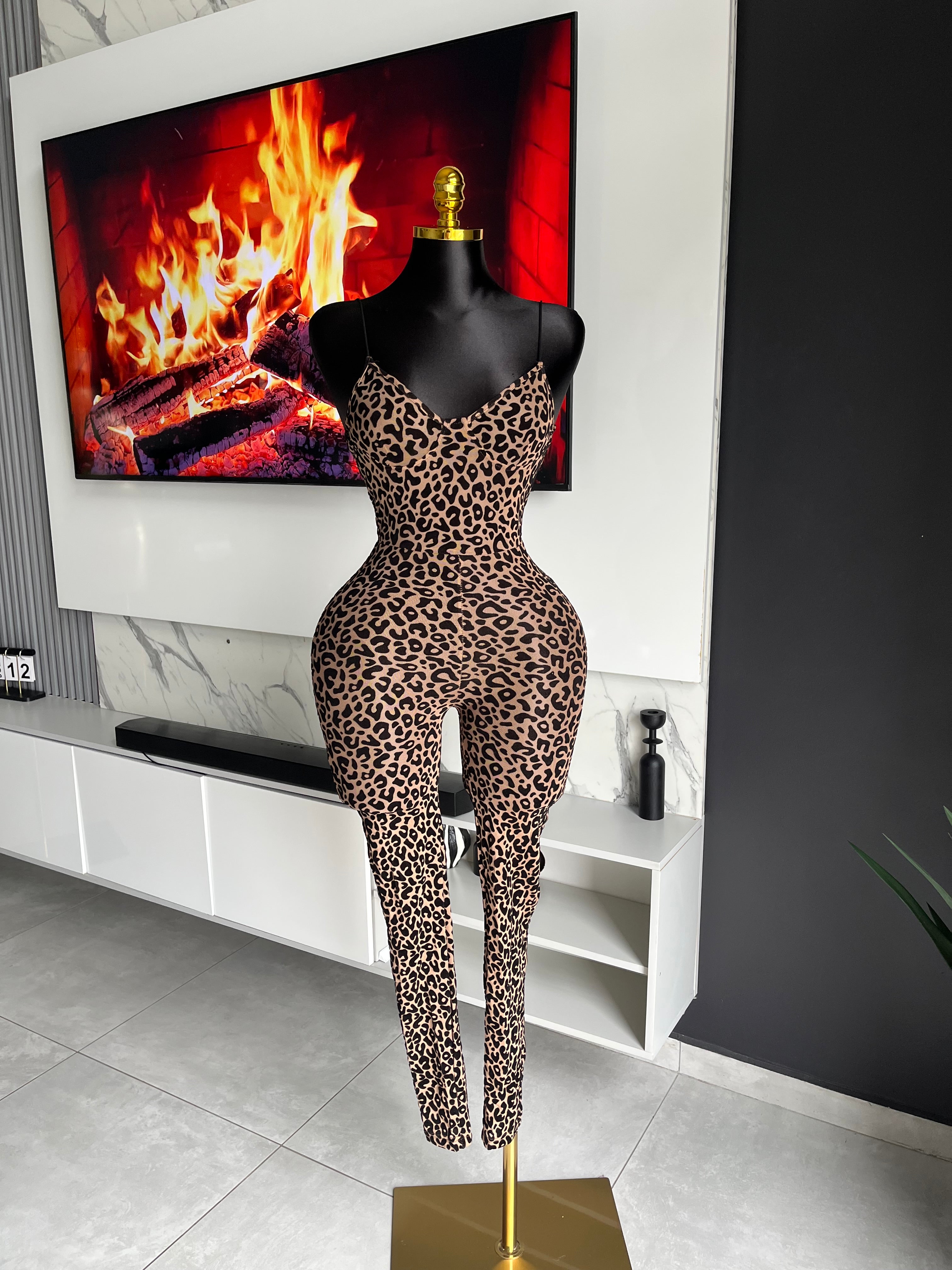Reign Leopard Print Jumpsuit