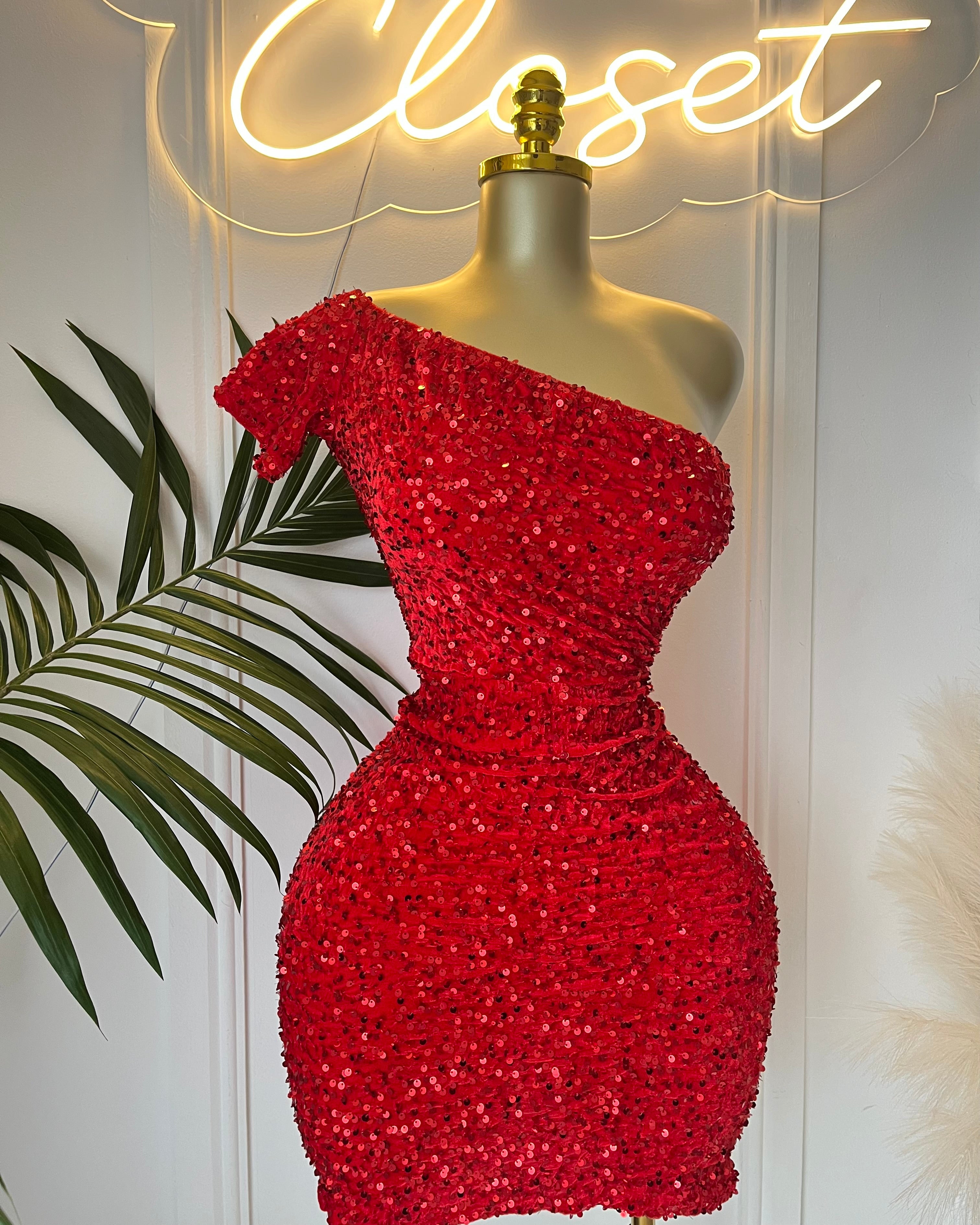 Paris Sequin Midi Dress