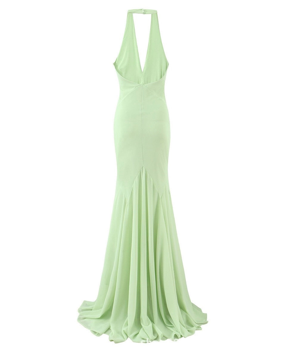 Tesaria Halter Maxi Dress