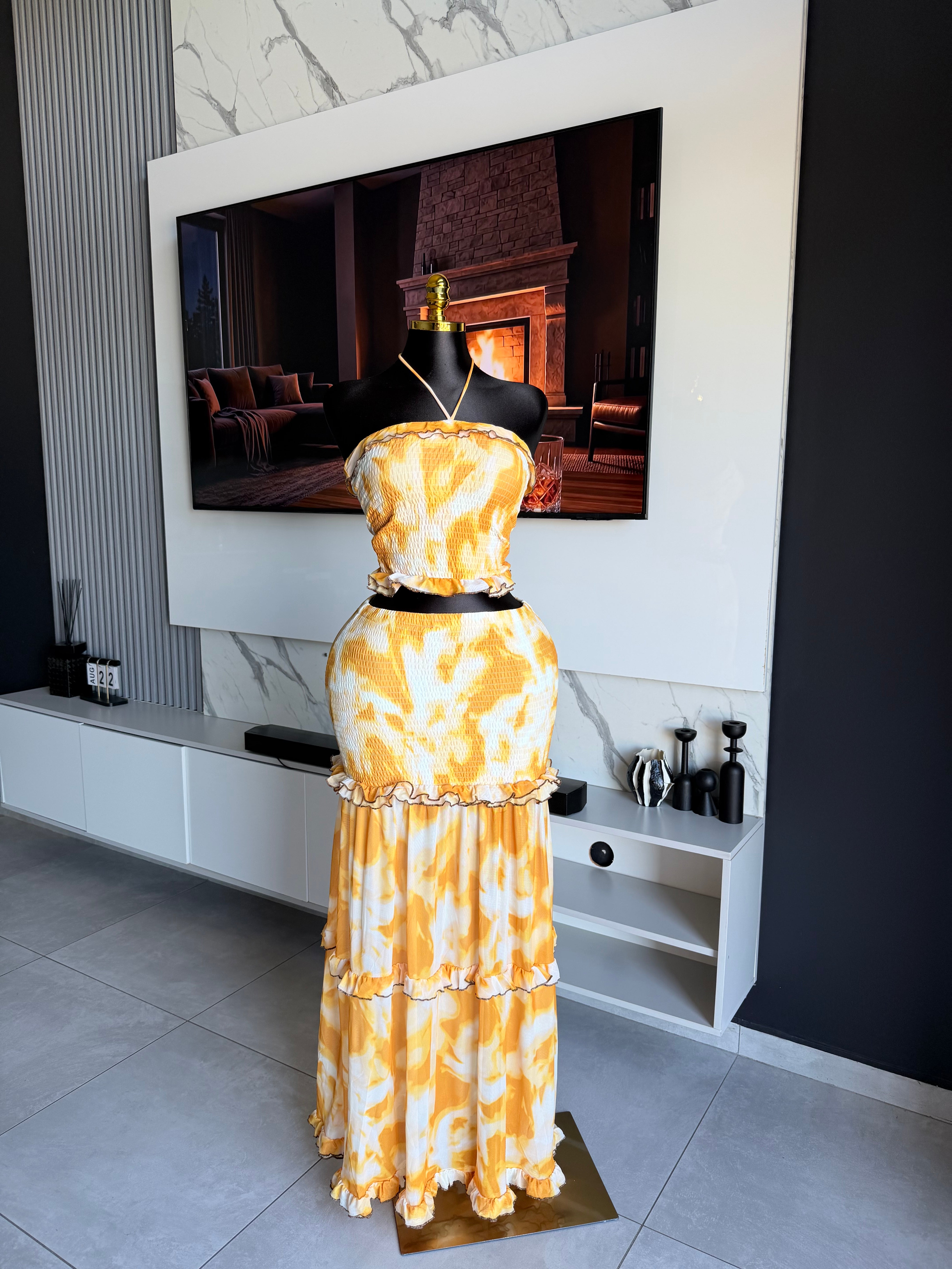 Solara Tiered Tie-Dye Maxi Dress