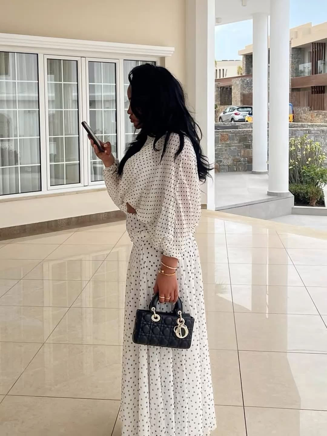 Sienna Polka Dot Maxi Dress
