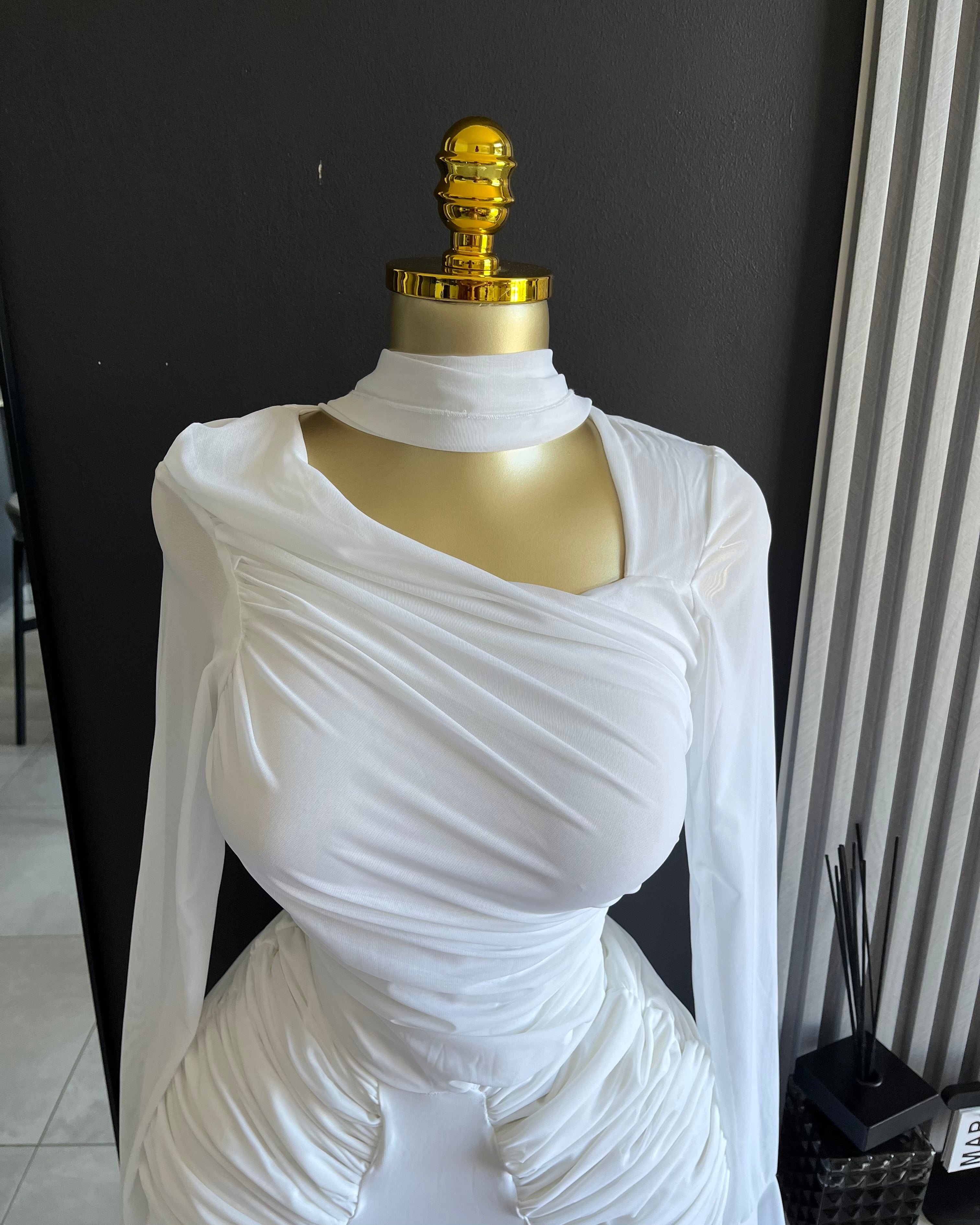 Olivette Draped Maxi Dress