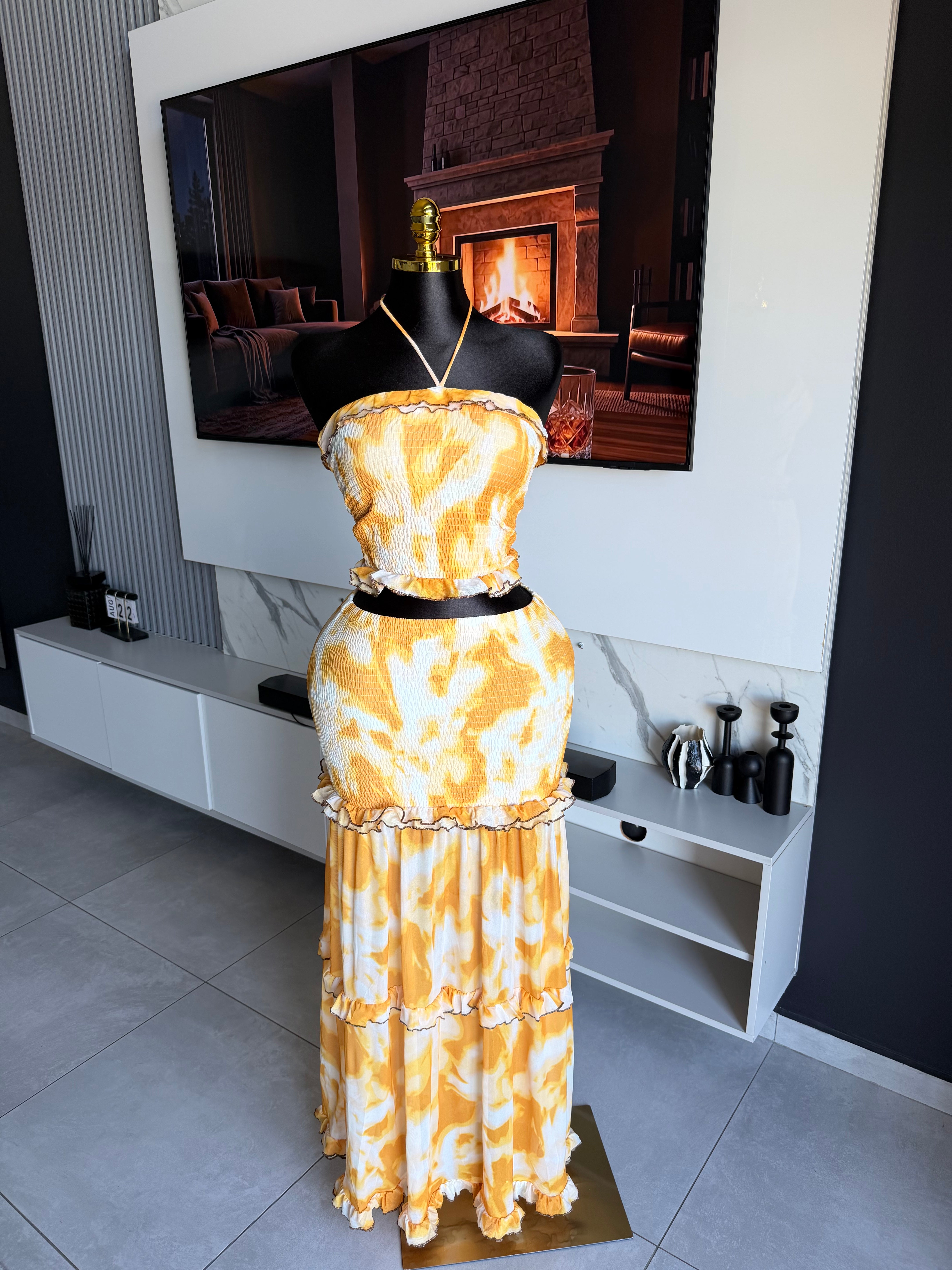 Solara Tiered Tie-Dye Maxi Dress