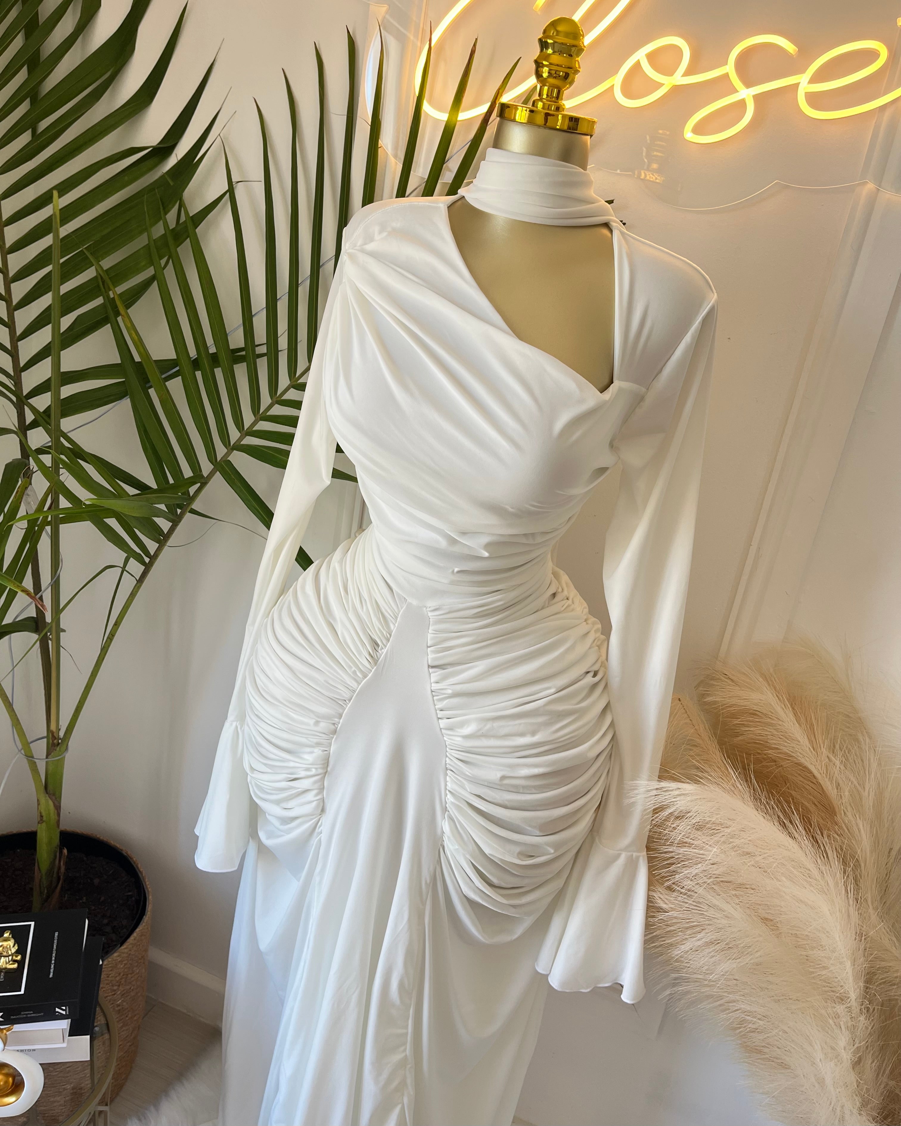 Olivette Draped Maxi Dress