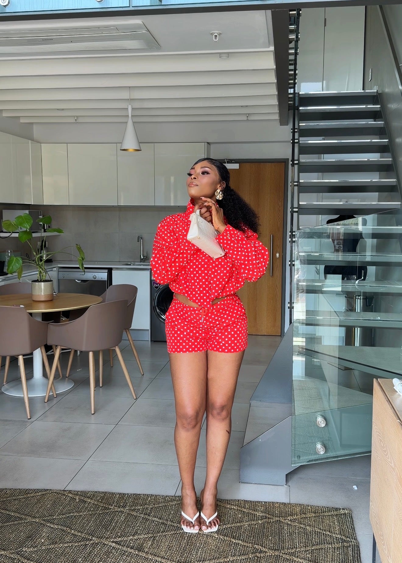 Monroe Polka Dot Two-Piece Short Set