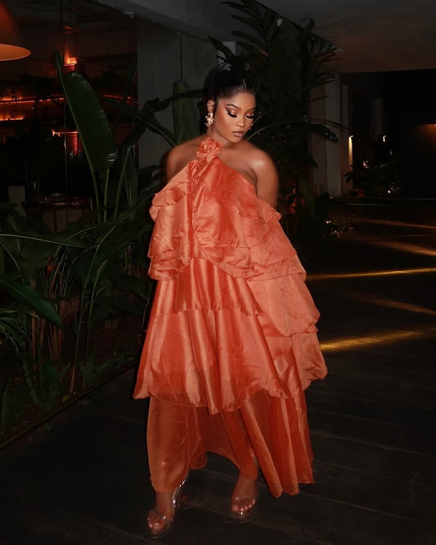 Adorable Affair Ruffle Maxi Dress
