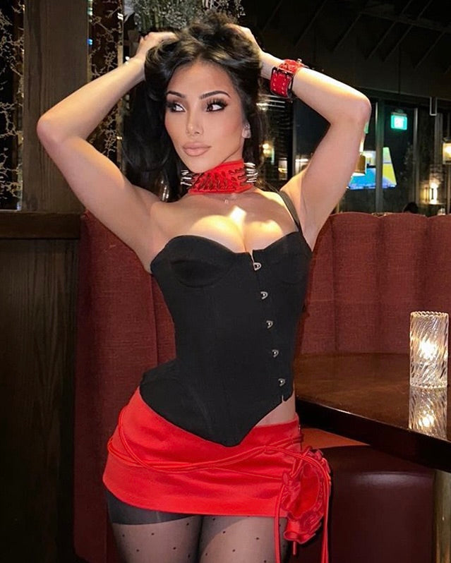 Luciana Black Corset Top