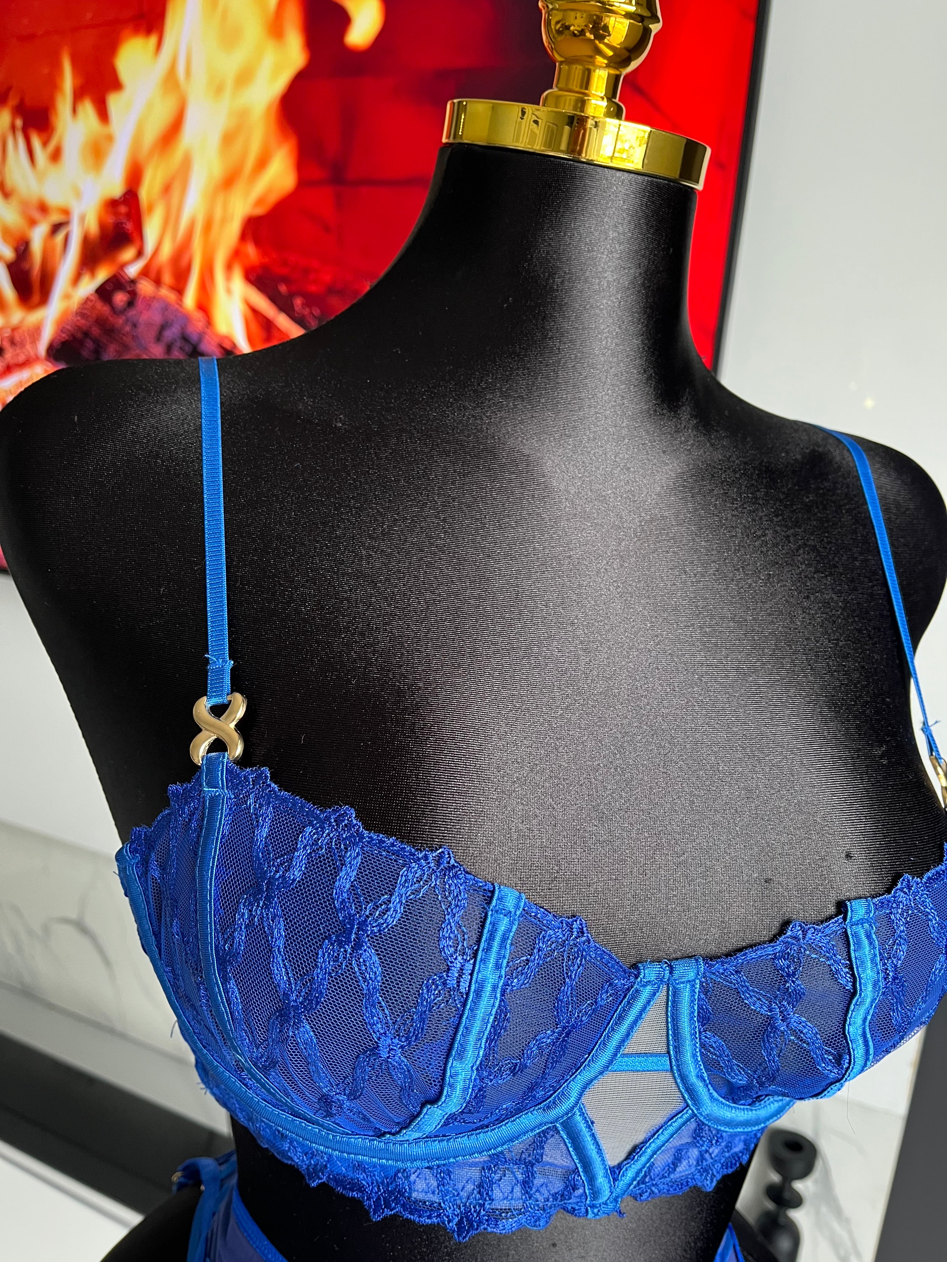 All My Love Blue Lace Lingerie Set