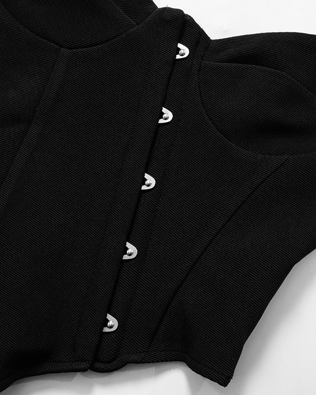 Luciana Black Corset Top