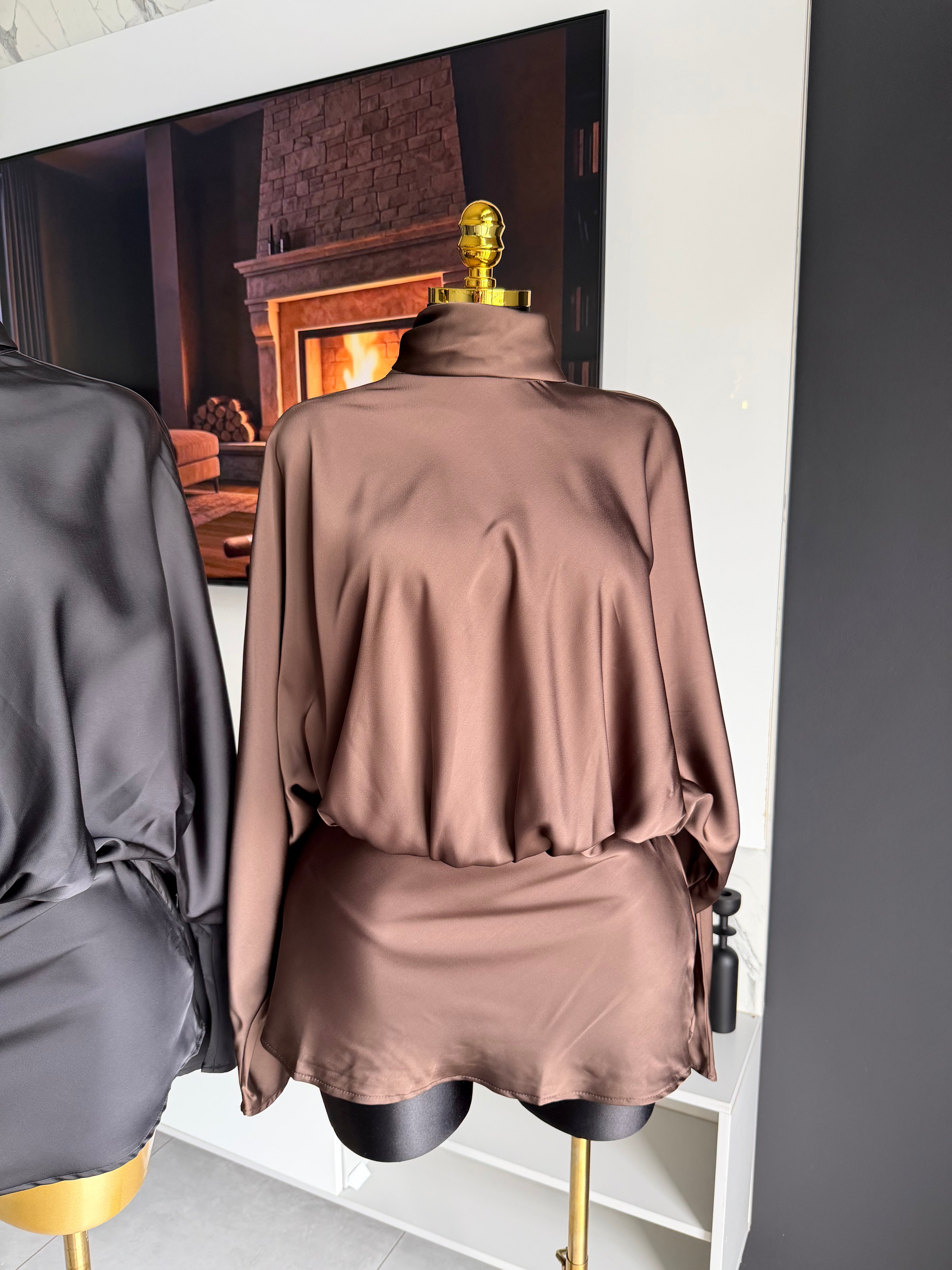 Aluna Satin Mini Dress