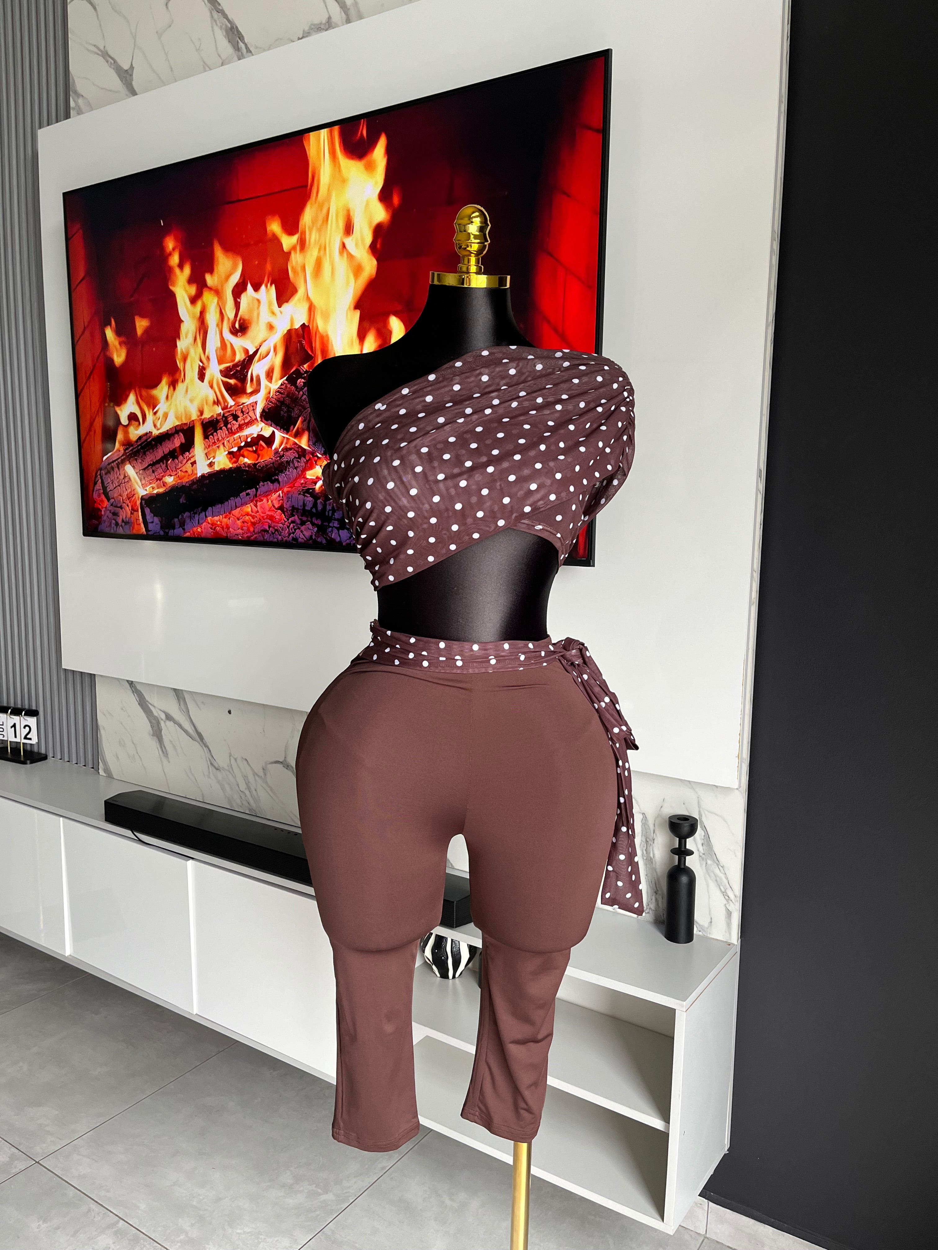 Hallie Polka Dot Capri Set