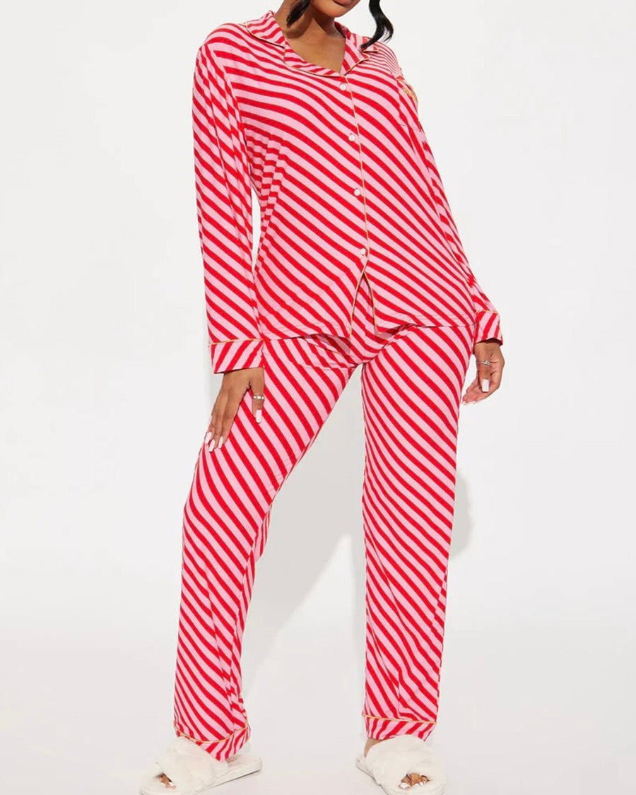 Besitos Striped Pajama Set