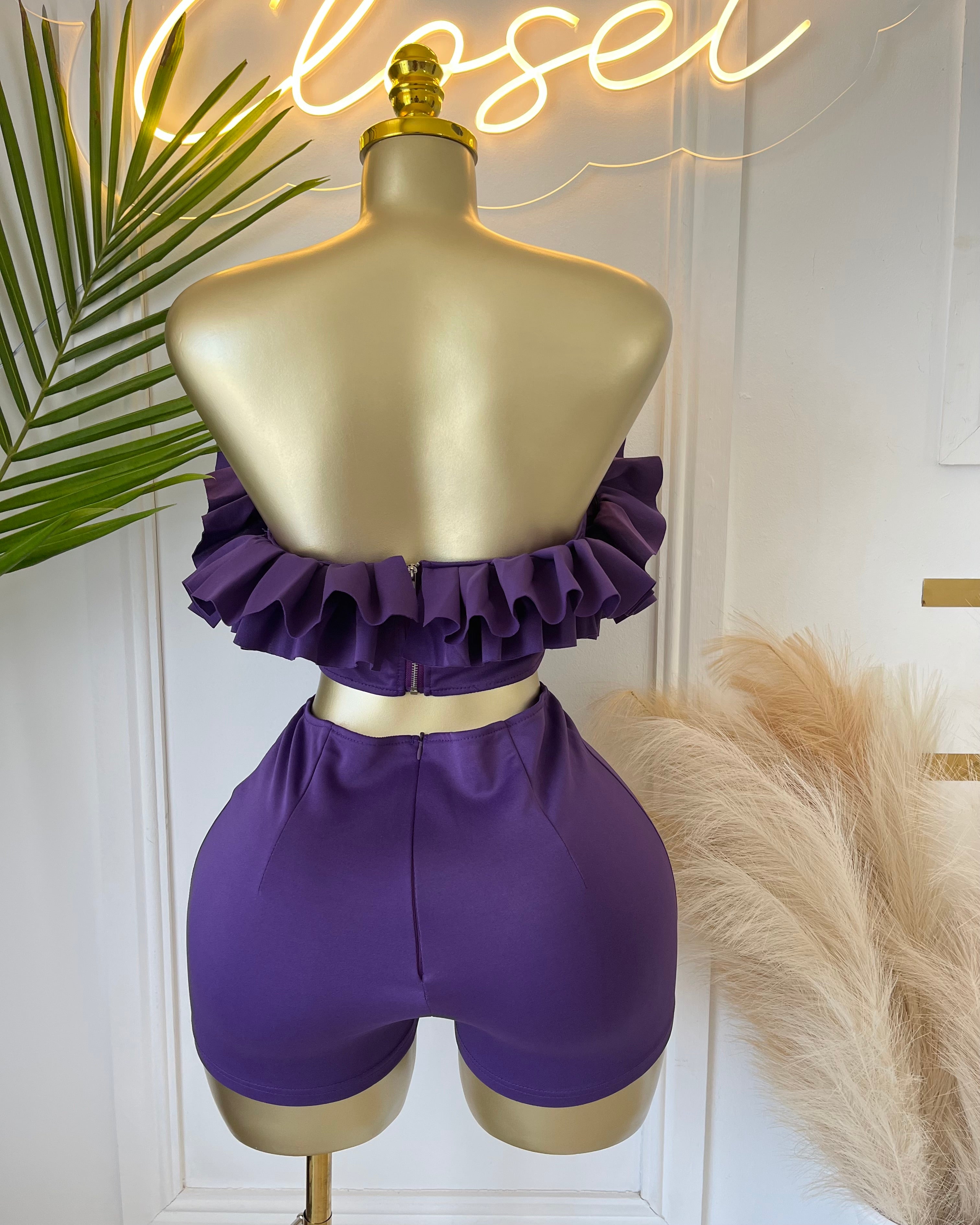 May Ruffle Short Set