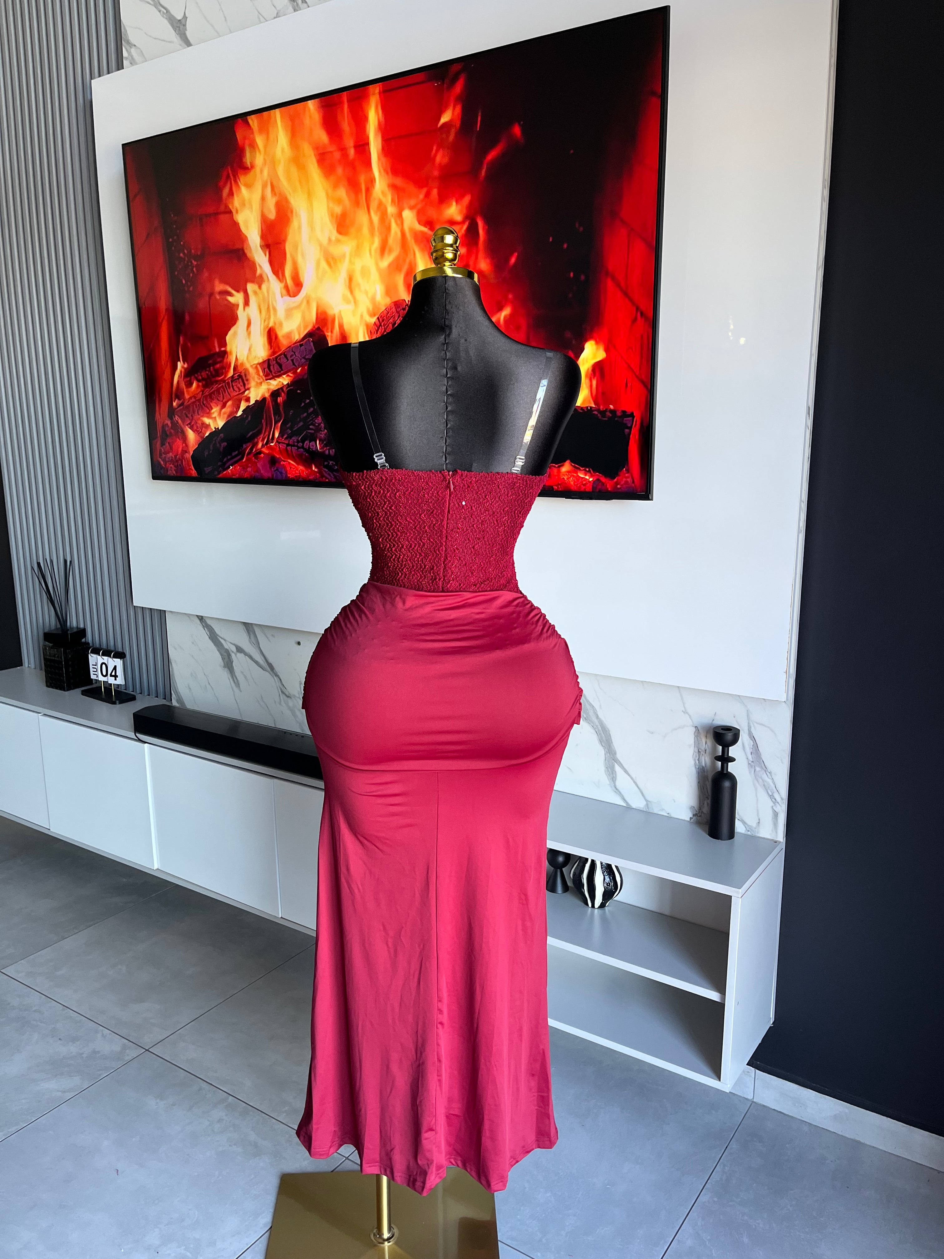 Temptress Draped Maxi Dress