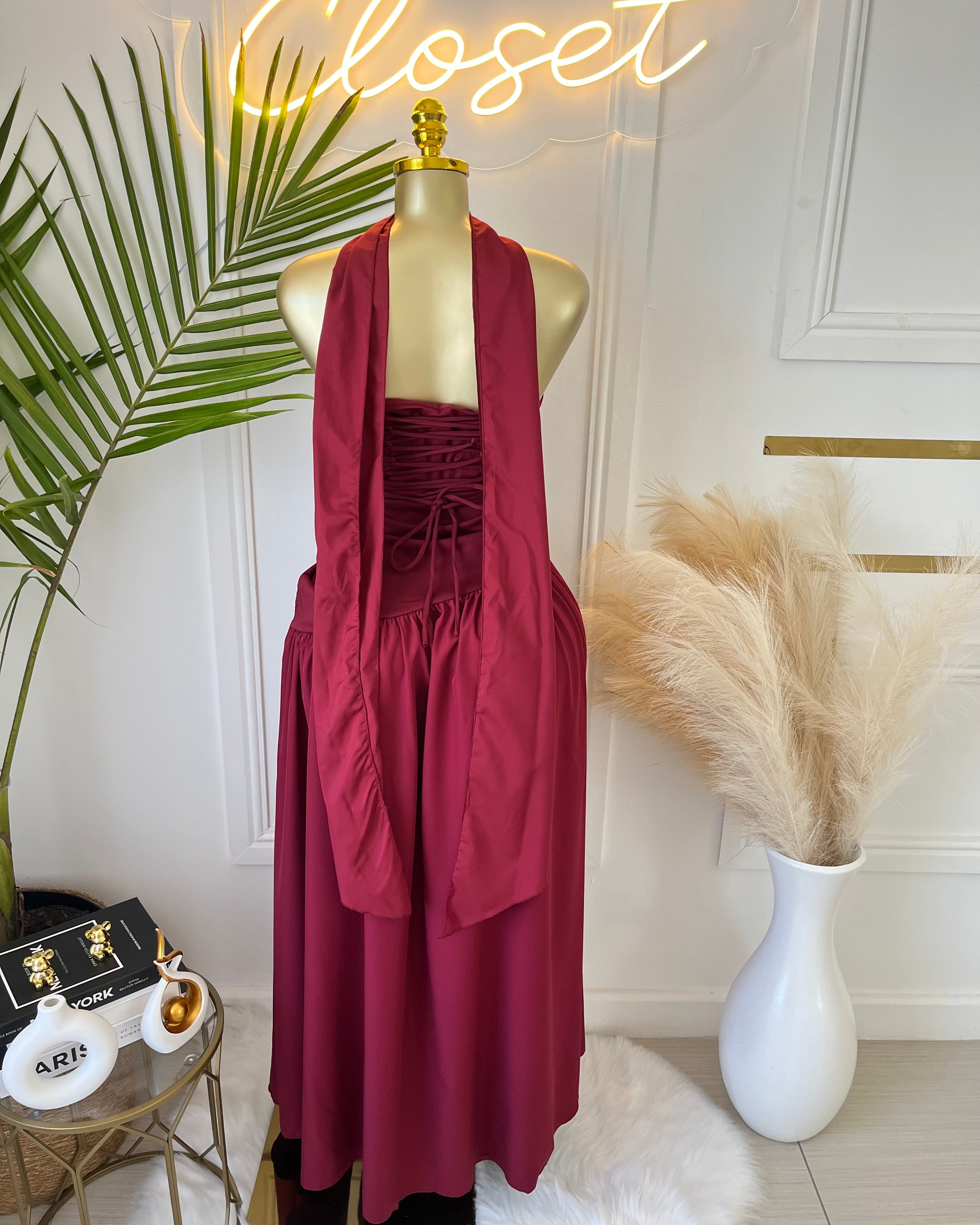 Amara Draped Elegance Gown