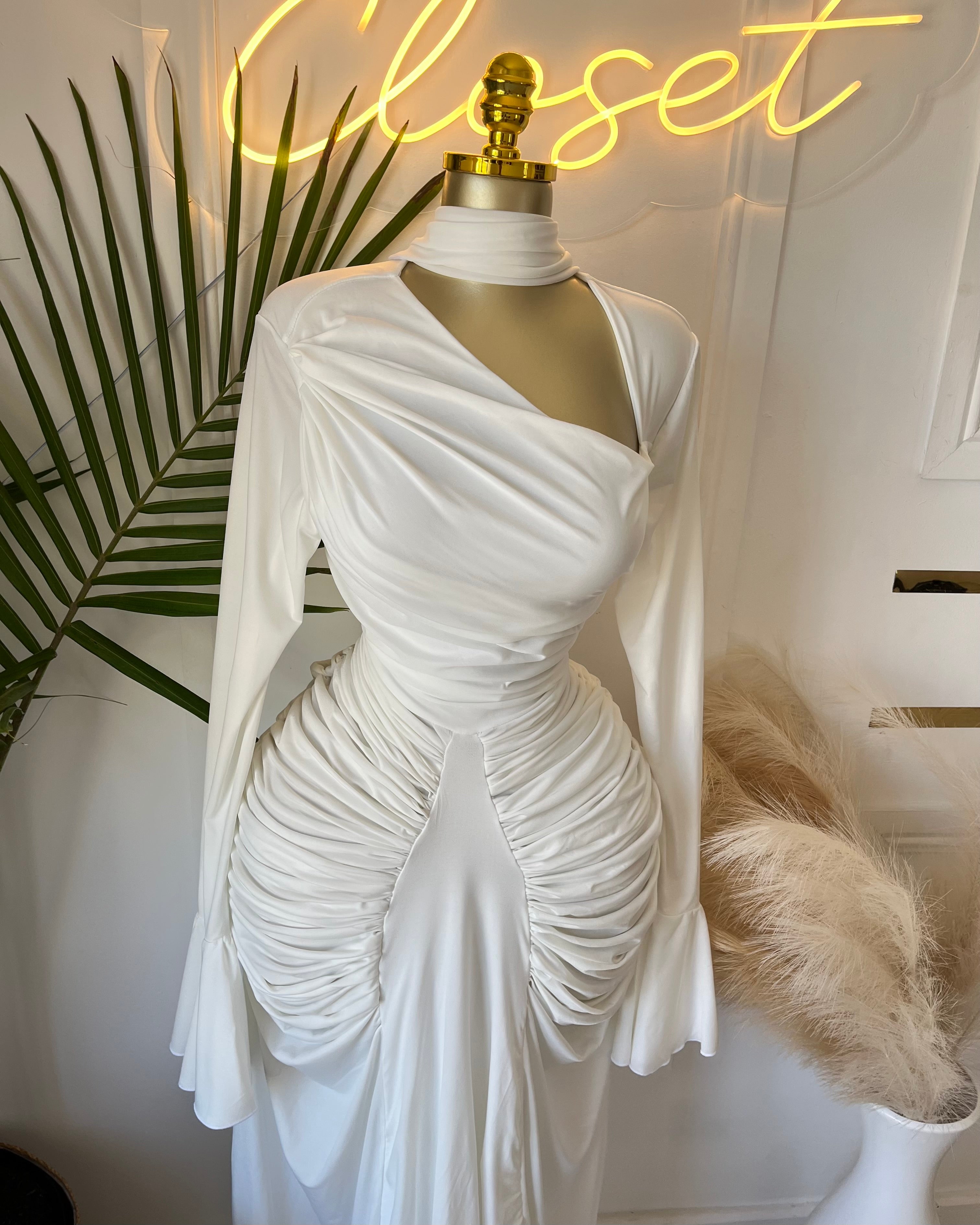 Olivette Draped Maxi Dress