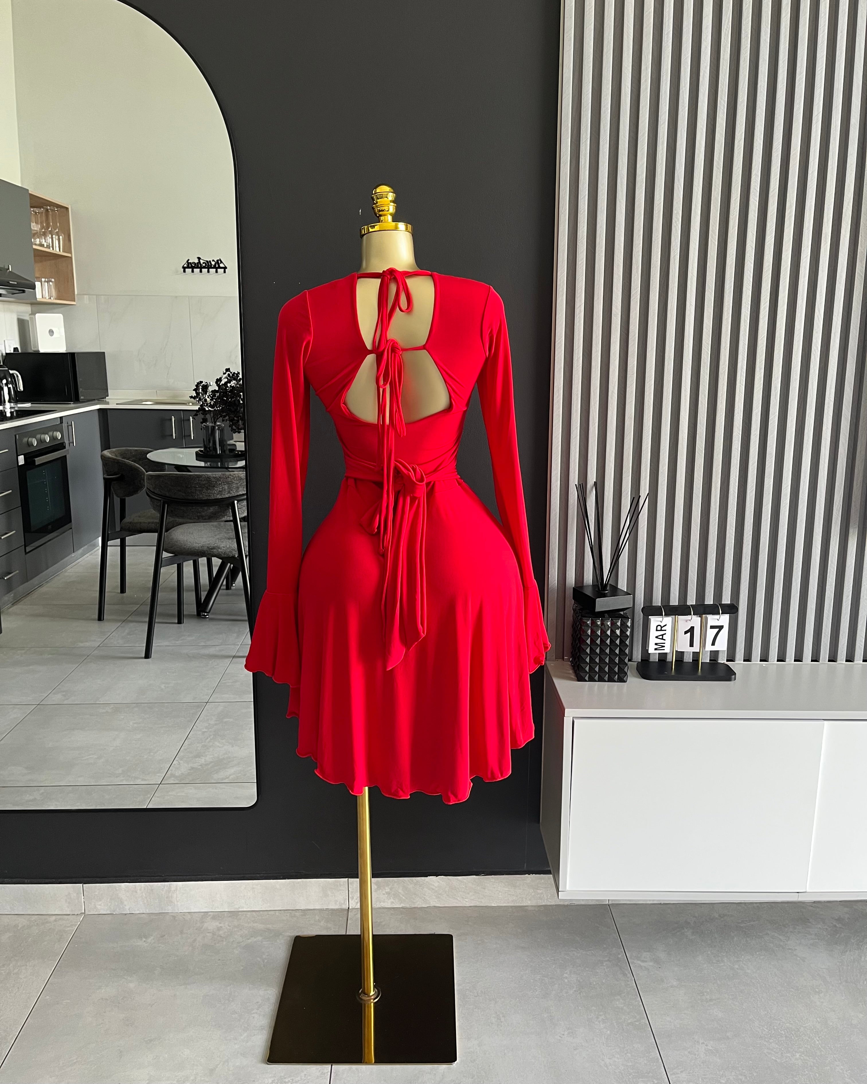 Grace Red Mini Dress
