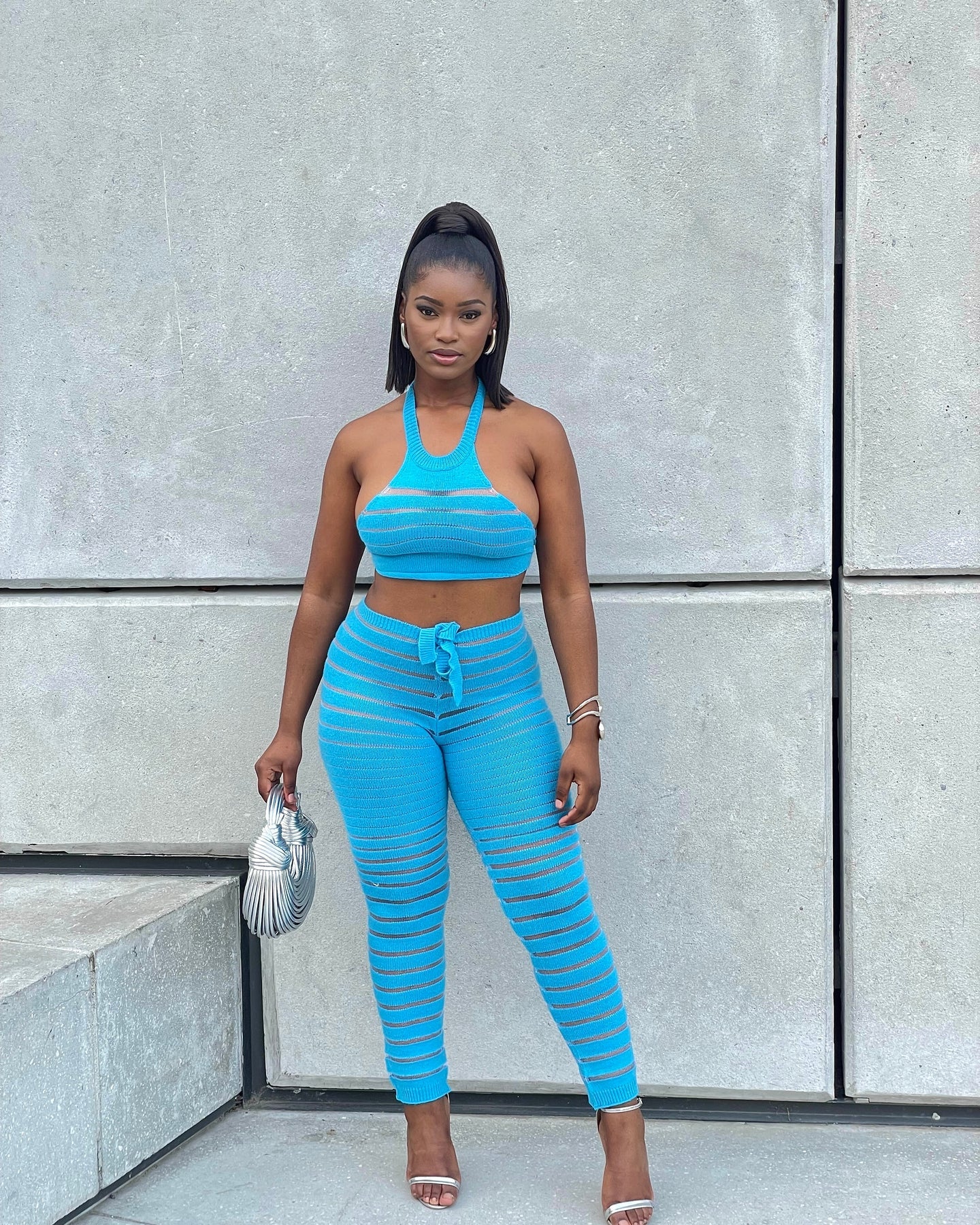 Reign Striped Pant Set