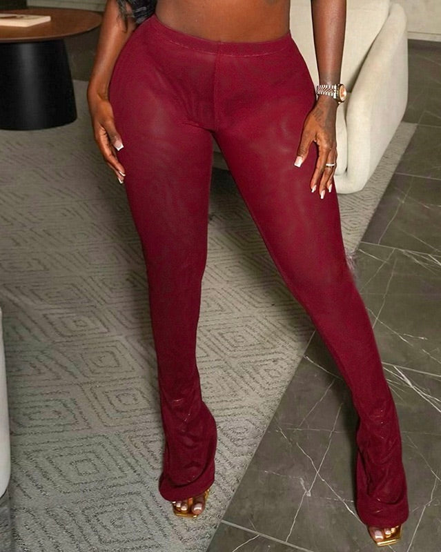 Sienna Sheer Ruched Leggings