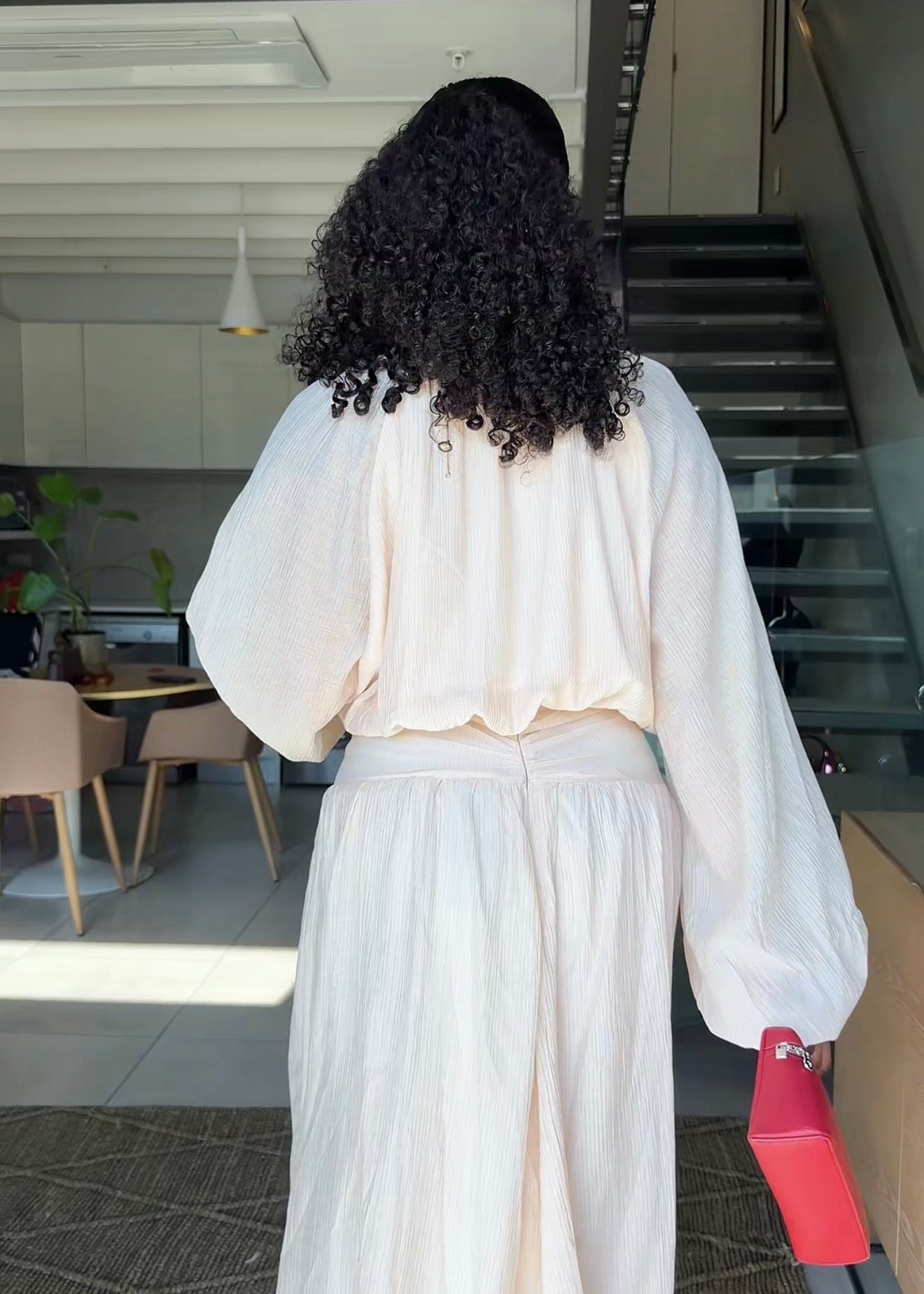 Arielle Cream Two-Piece Maxi Skirt Set